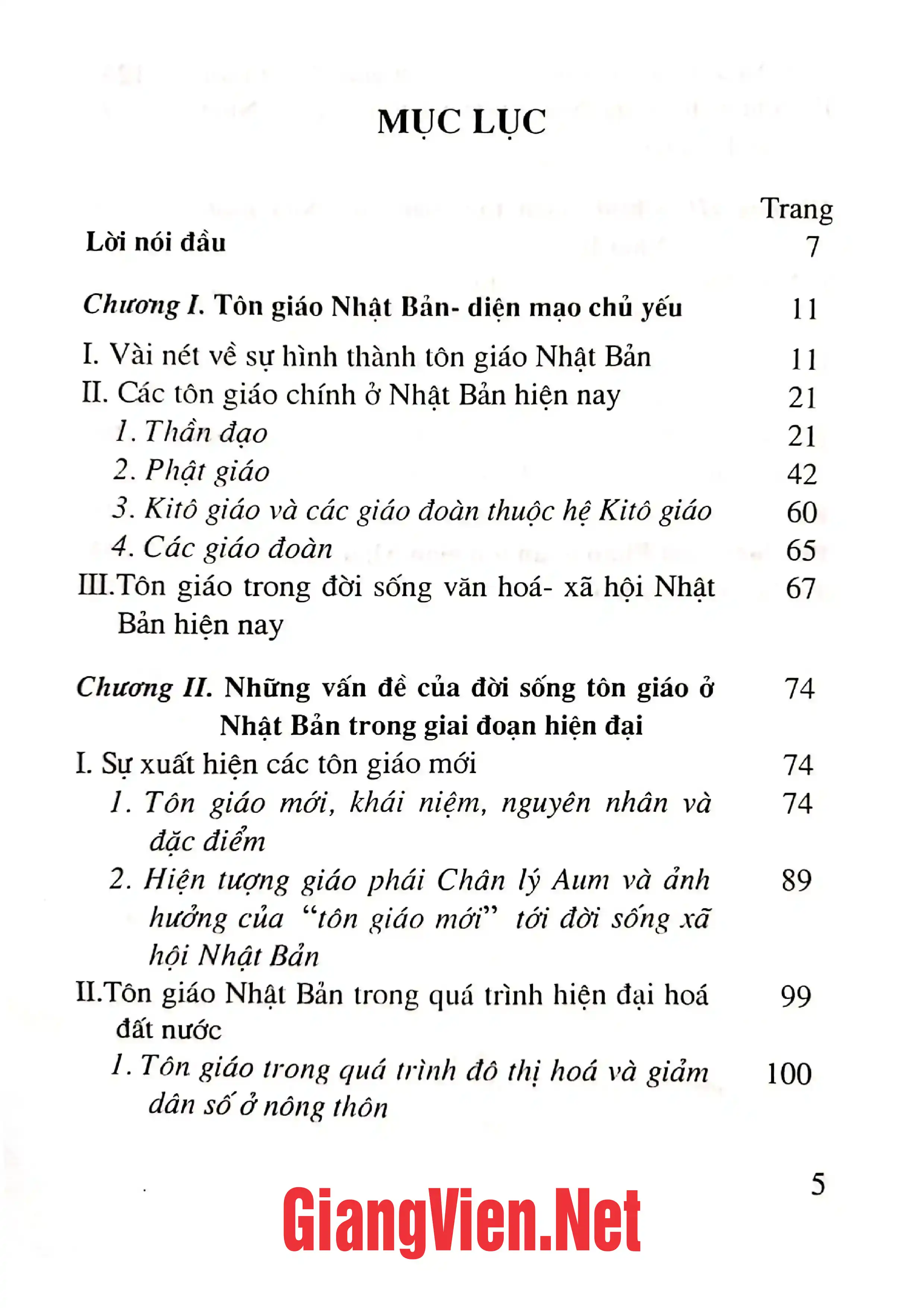 Ảnh minh họa nội dung cuốn sách: Đời sống tôn giáo Nhật Bản hiện này