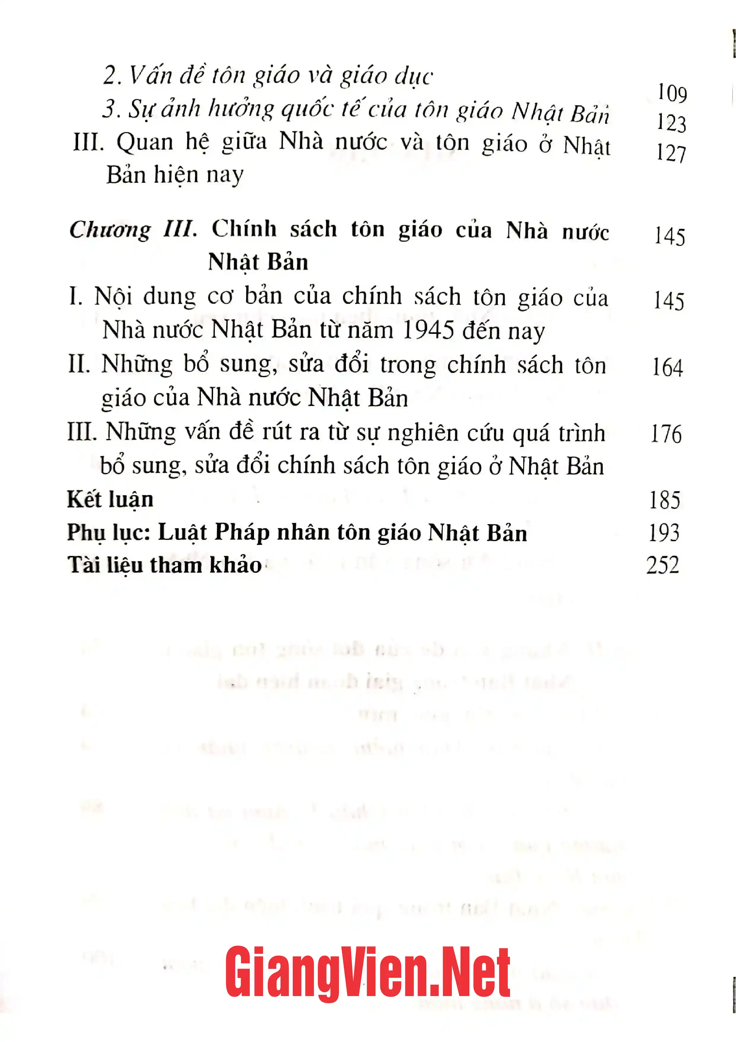 Ảnh minh họa nội dung cuốn sách: Đời sống tôn giáo Nhật Bản hiện này