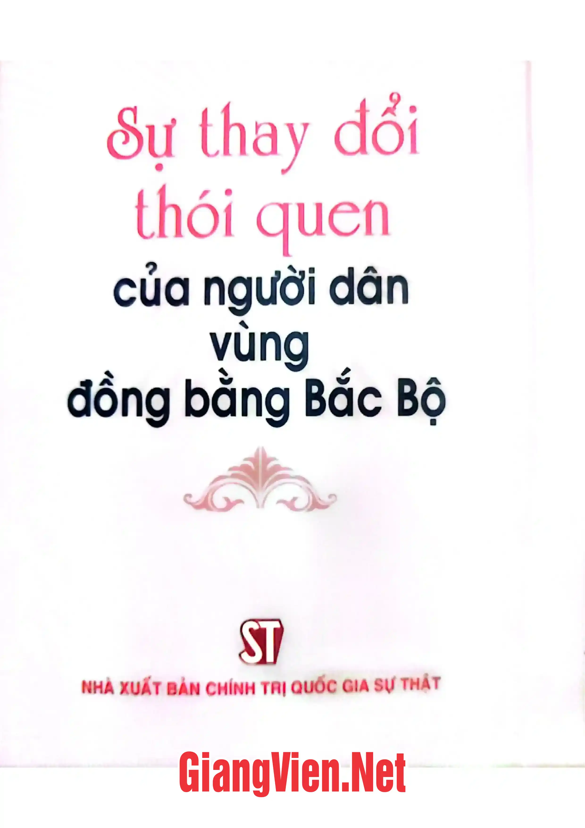 Ảnh bìa của Sự thay đổi thói quen của người dân vùng Đồng bằng Bắc Bộ.