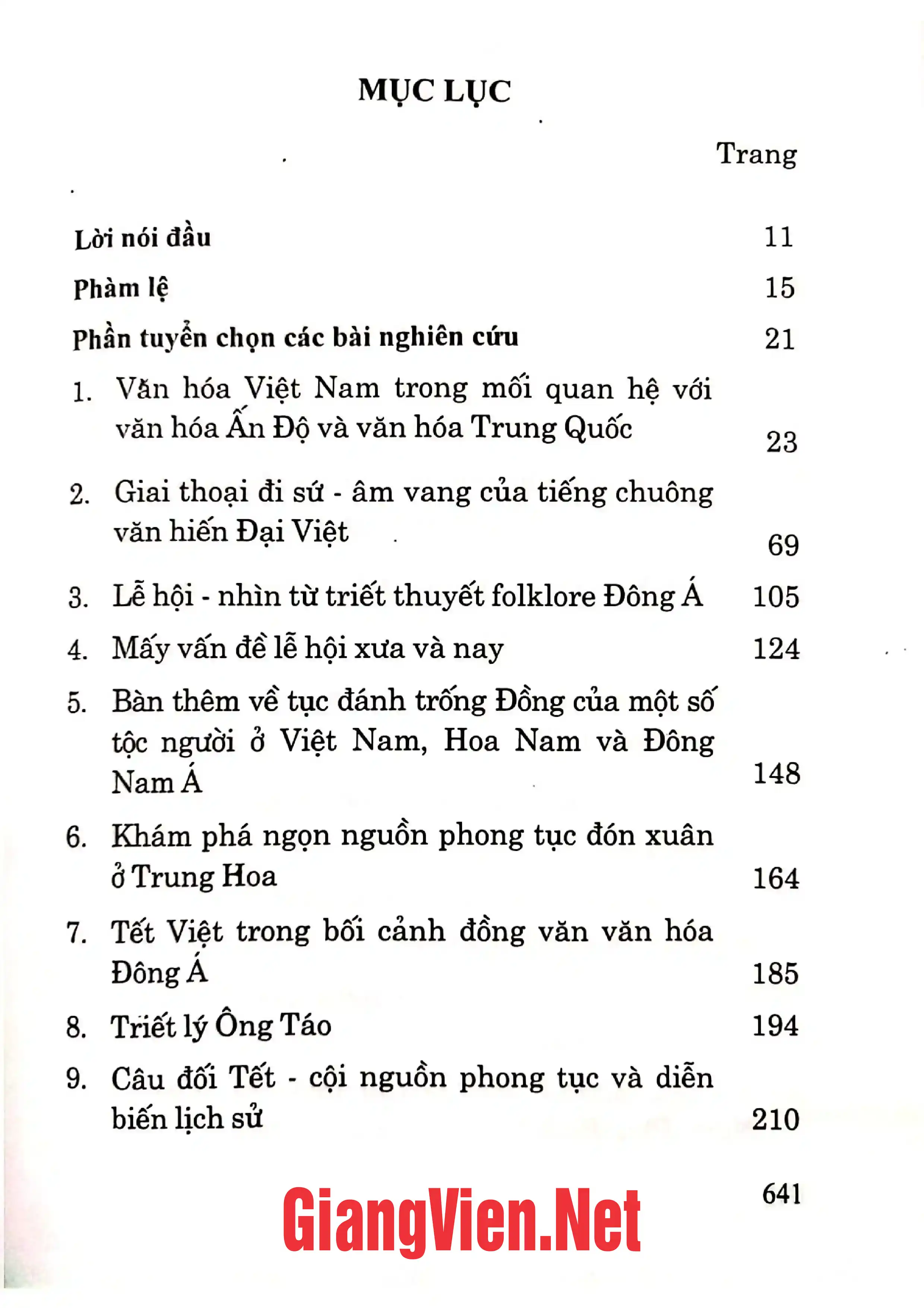Trang bìa chính thức sách Văn hóa dân gian người Việt góc nhìn so sánh