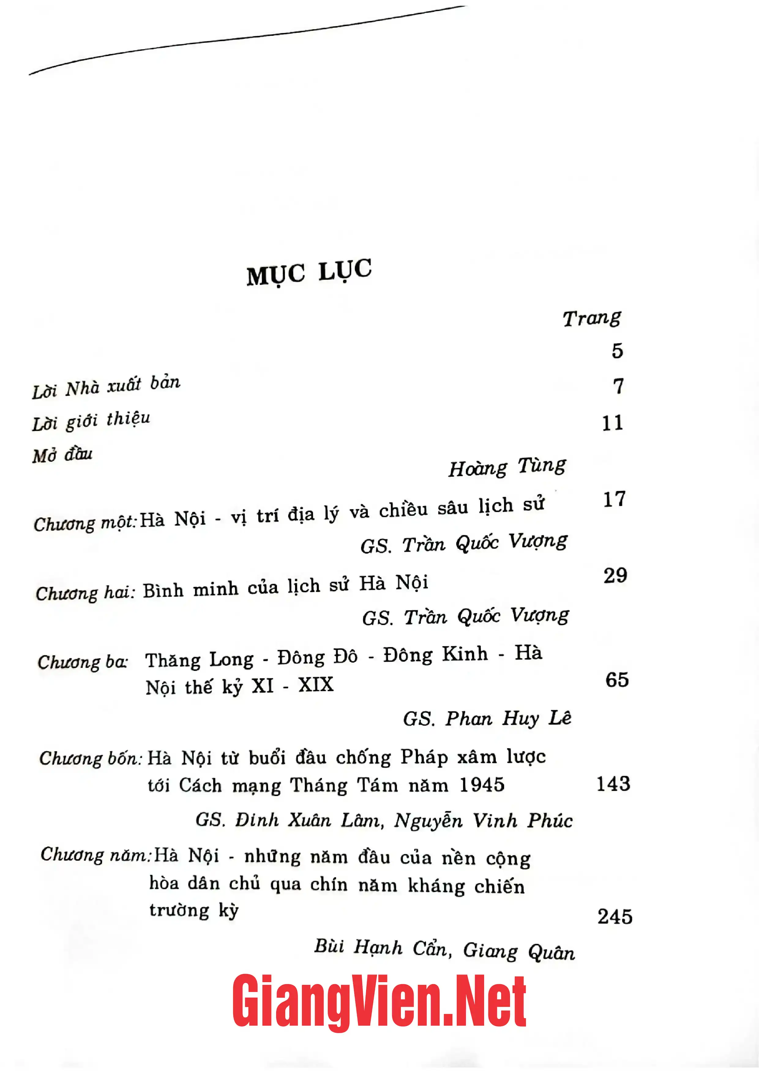 Trang bìa chính thức sách Thăng Long Hà Nội