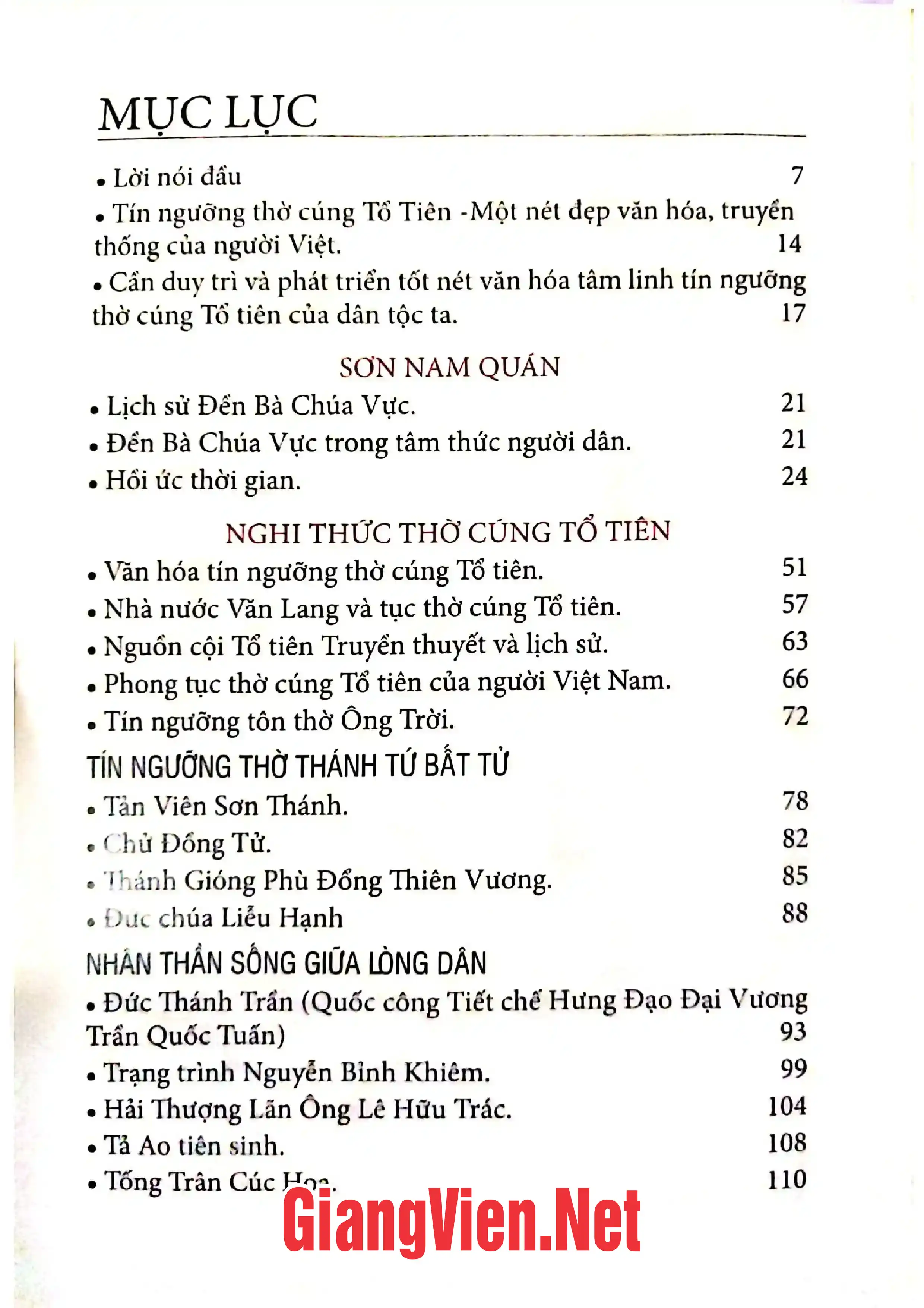 Trang bìa chính thức sách Sơn Nam Quán Đền Bà Chúa Vực