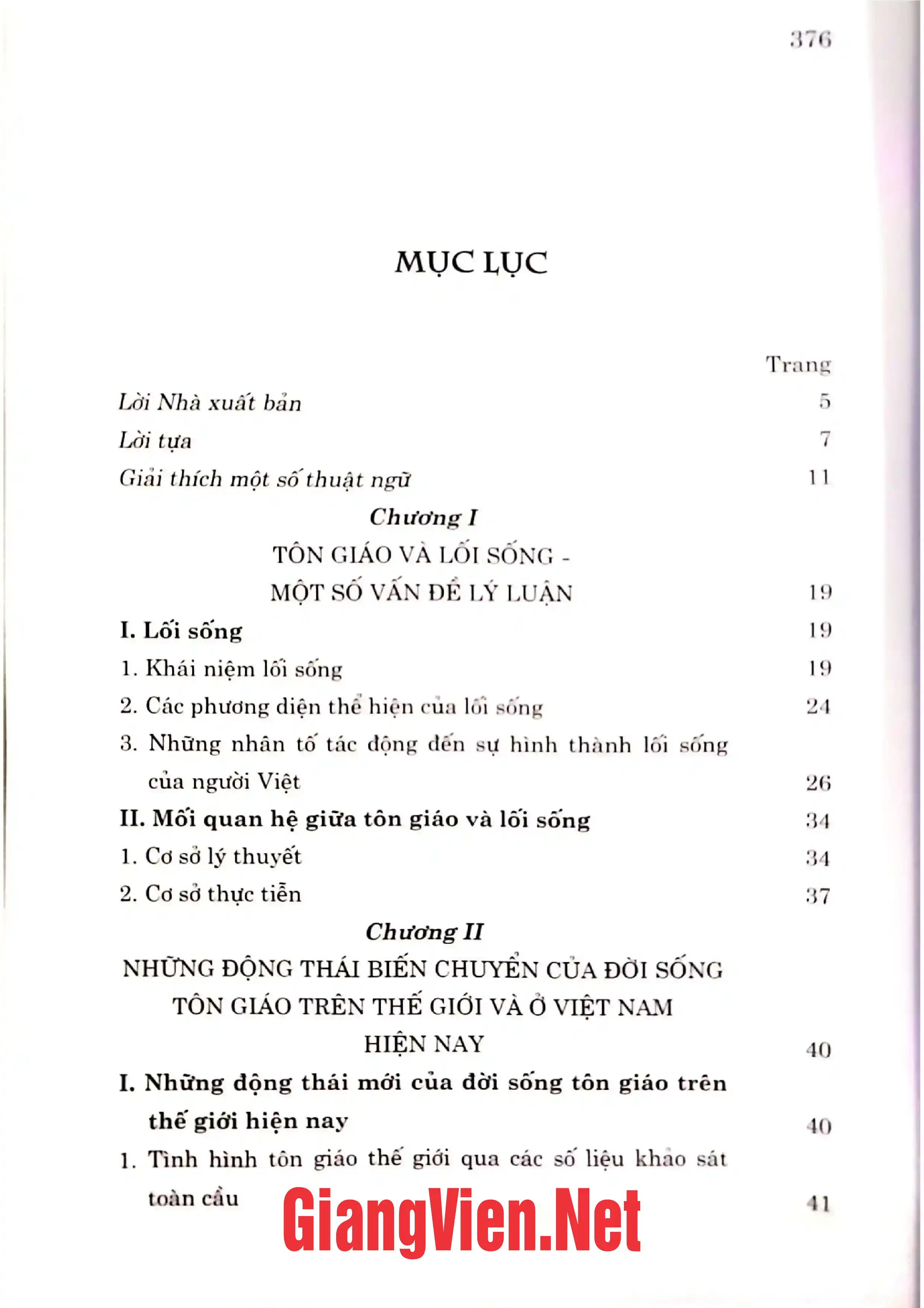 Trang bìa chính thức sách Những biến động trong đời sống tôn giáo hiện nay và tác động của nó đến lối sống người Việt