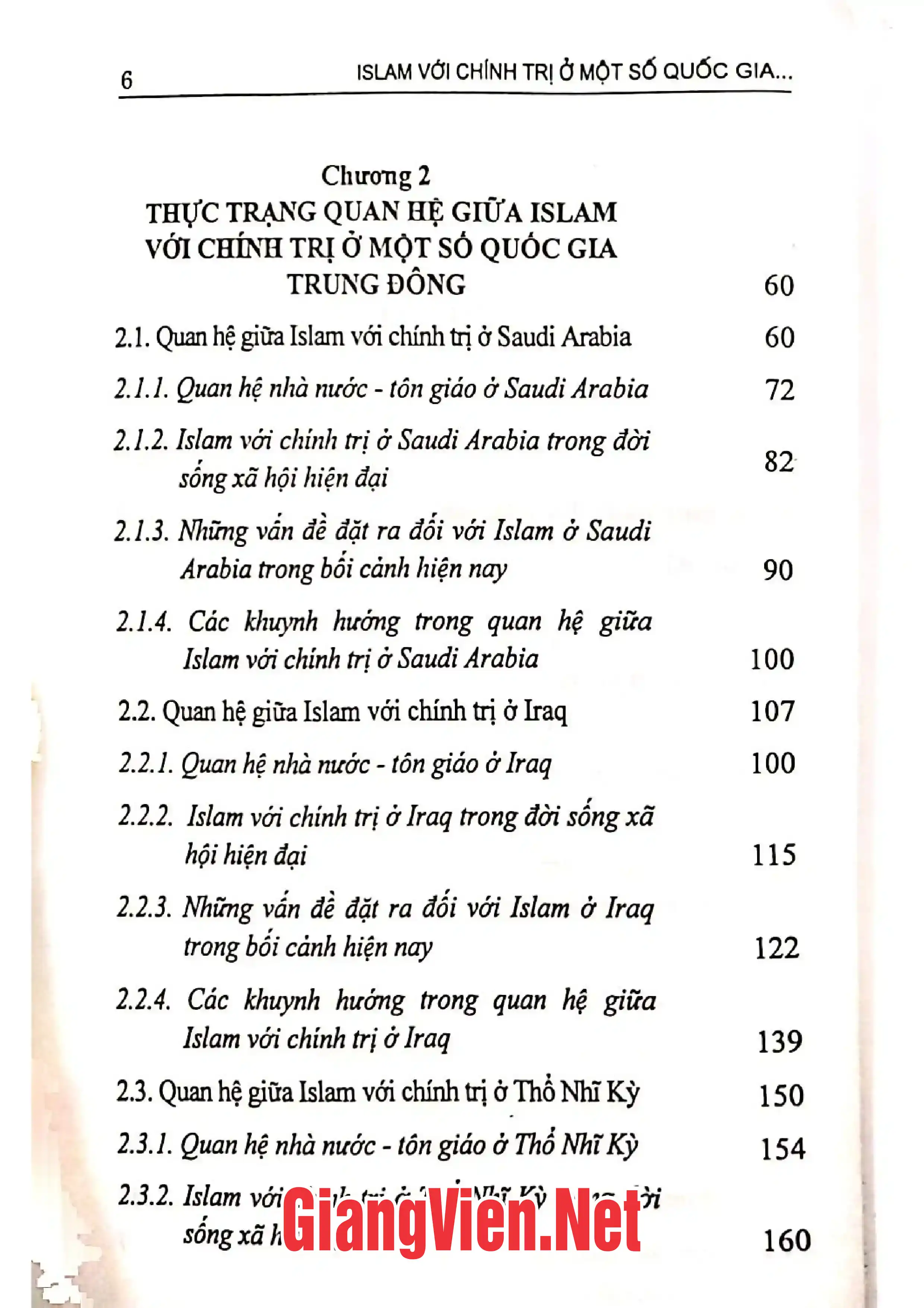 Ảnh minh họa nội dung cuốn sách: Islam với chính trị ở một số quốc gia Trung Đông
