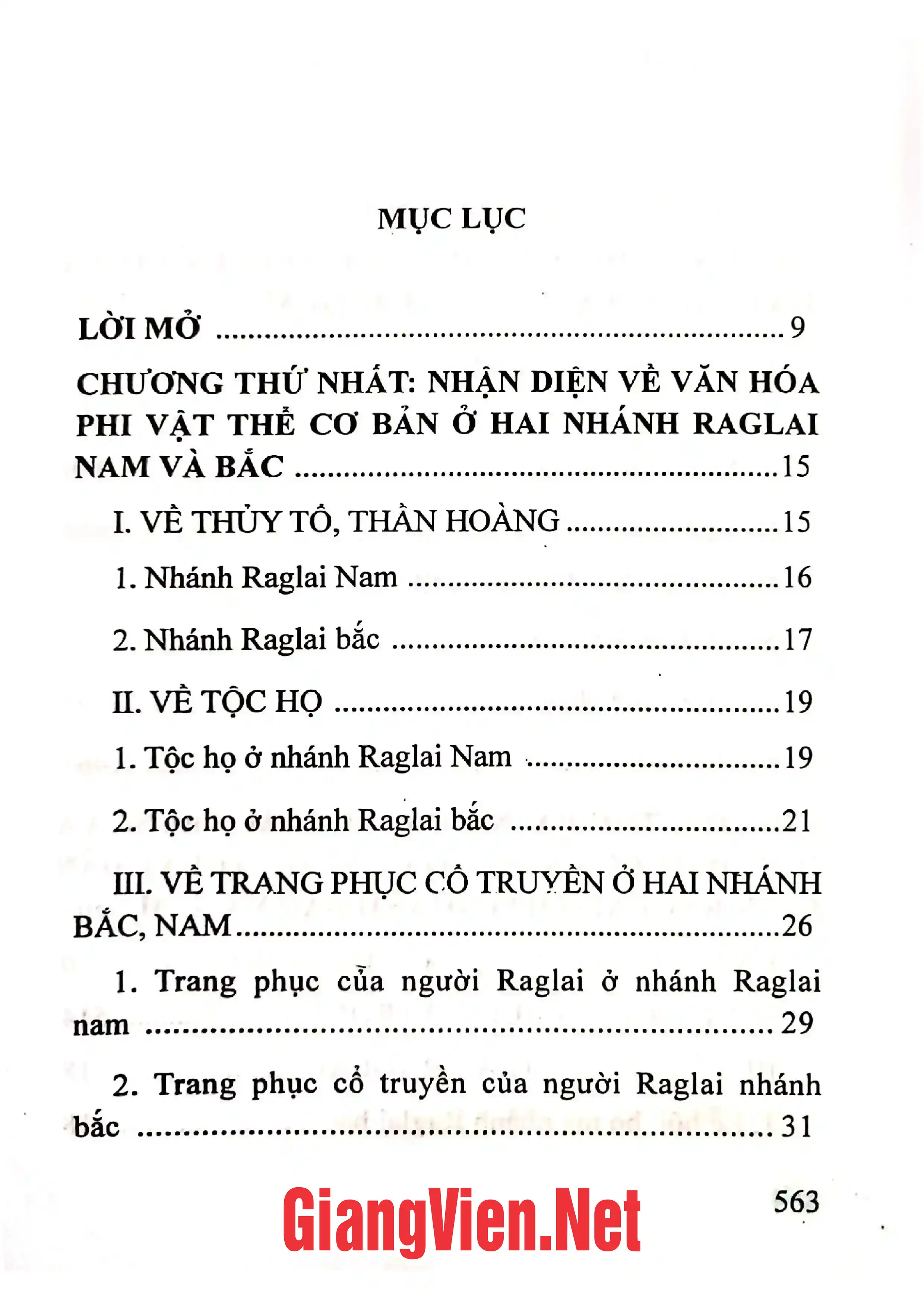 Trang bìa chính thức sách Đặc trưng văn hóa nghệ thuật dân gian ở hai nhánh Raglai Nam và Bắc tỉnh Ninh Thuận