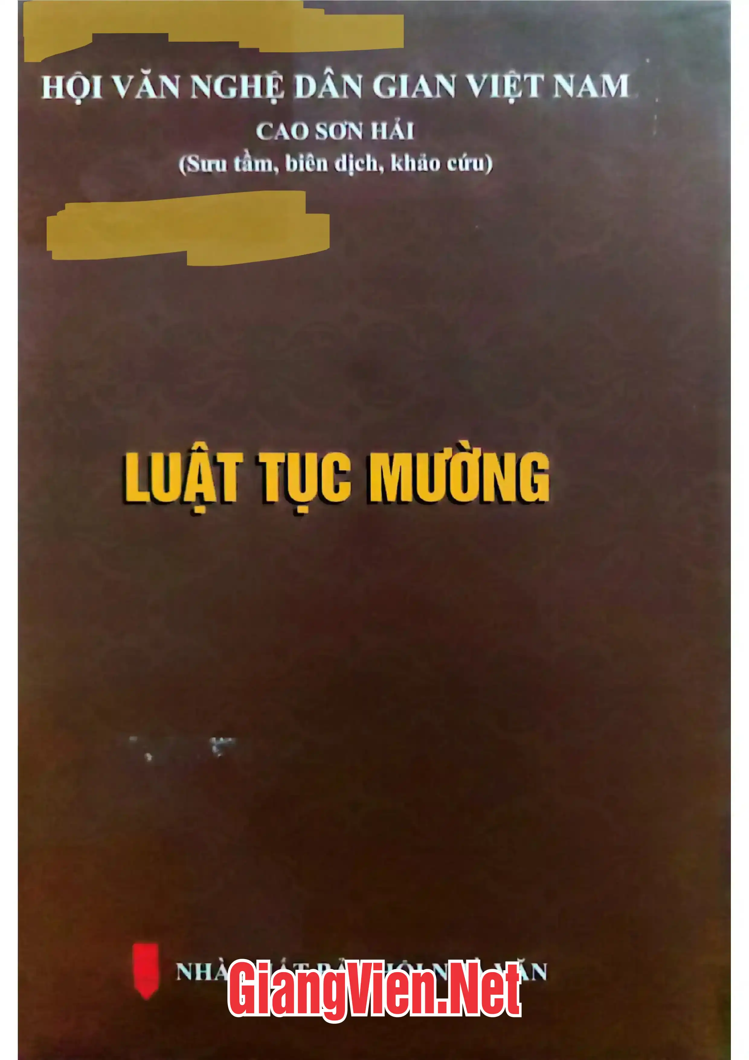Ảnh bìa của Luật tục Mường