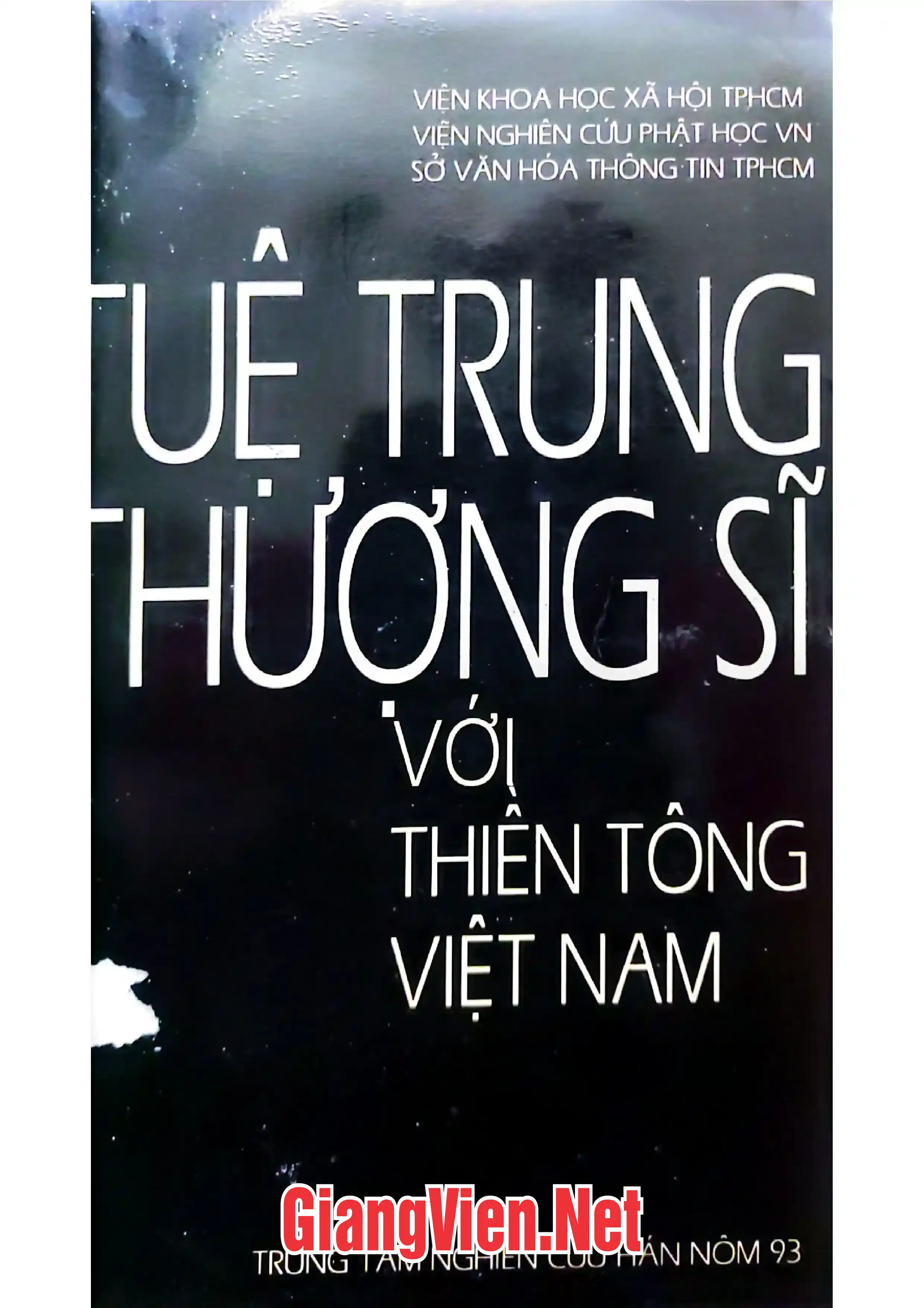 Ảnh bìa của Tuệ Trung Thượng Sĩ với Thiền tông Việt nam, khoa học