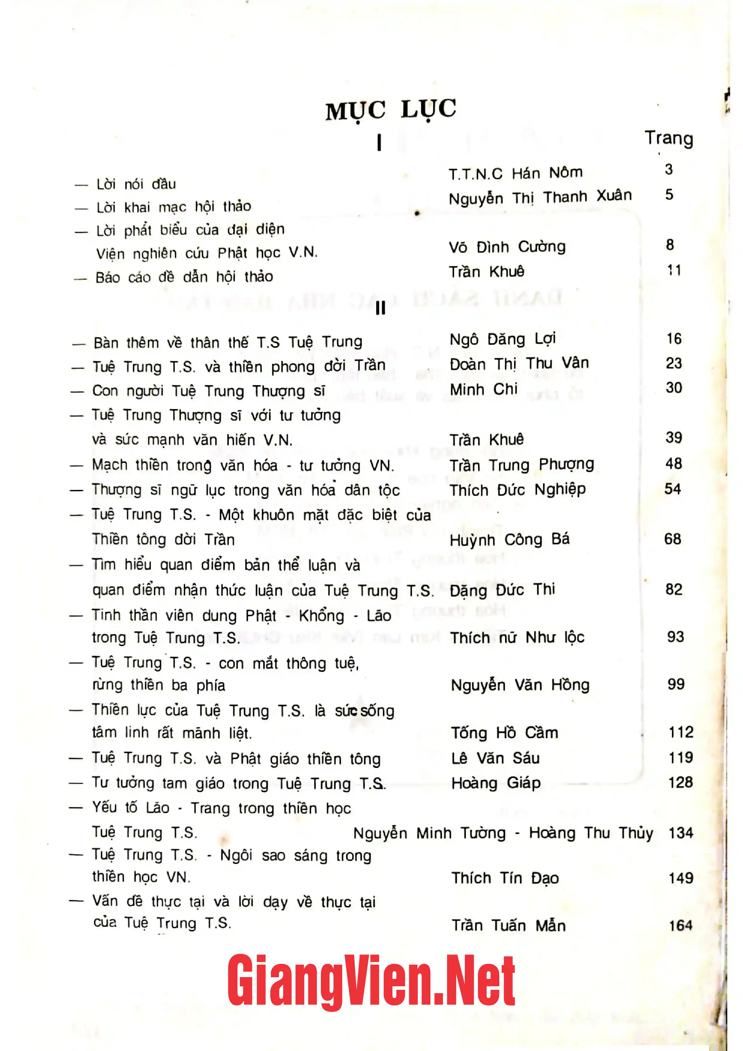 Trang bìa chính thức sách Tuệ Trung Thượng Sĩ với Thiền tông Việt nam, khoa học