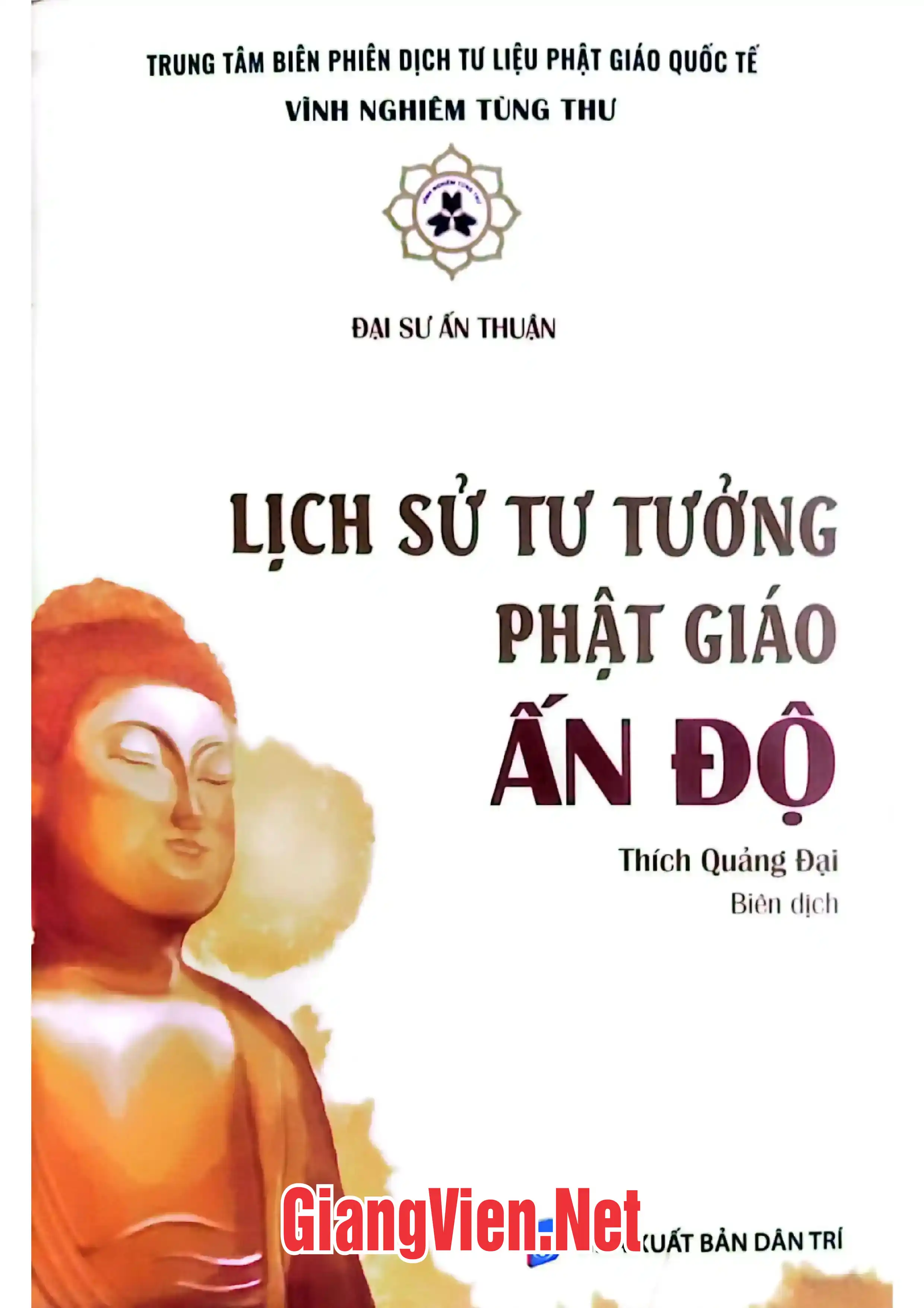Ảnh bìa của Lịch sử tư tưởng Phật giáo ấn Độ