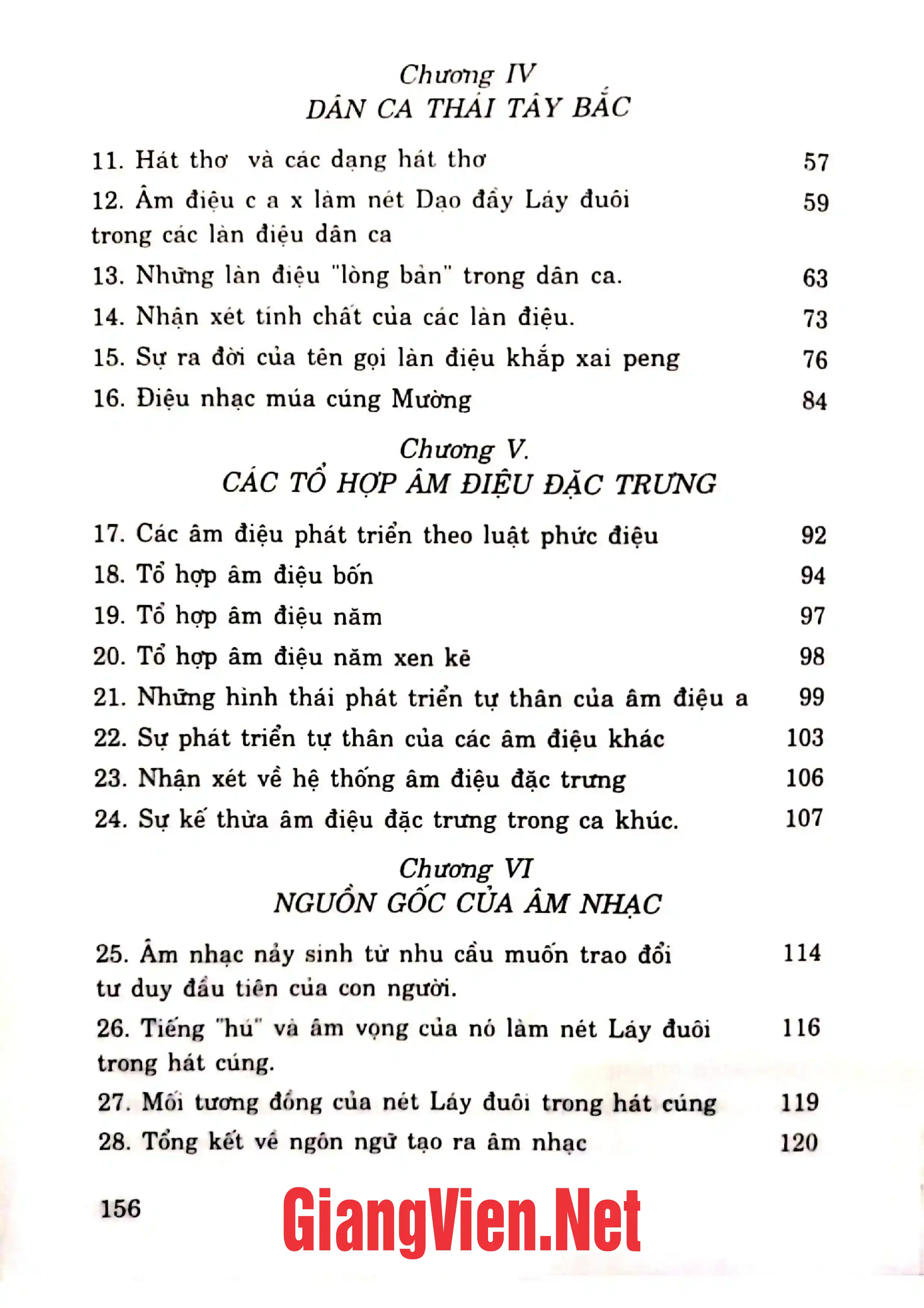 Mục lục chi tiết trang 1 sách Ngôn ngữ với việc hình thành âm điệu đặc trưng trong dân ca Thái Tây Bắc Việt Nam