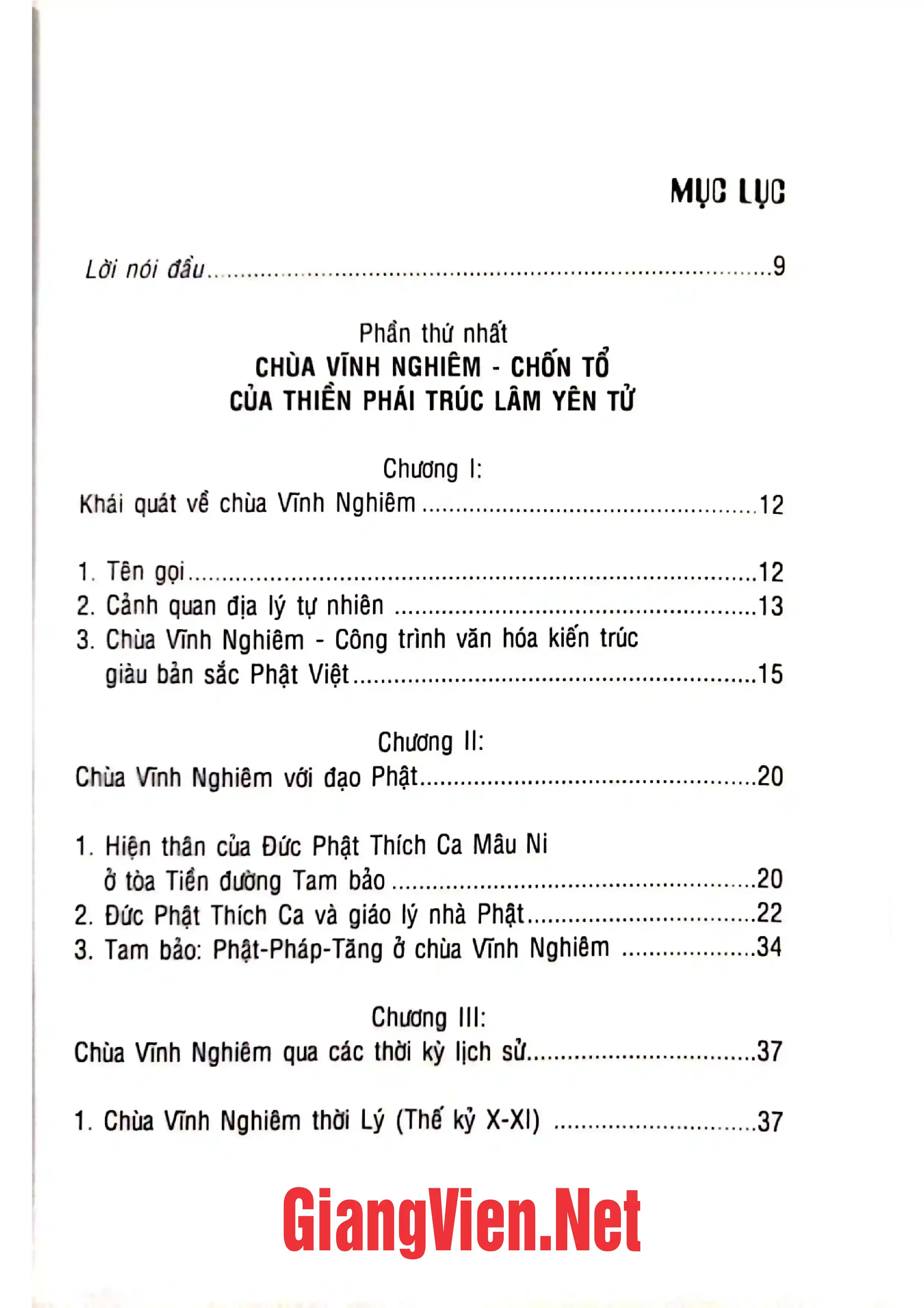Trang bìa chính thức sách Chùa Vĩnh Nghiêm với thiền phái Trúc Lâm Yên Tử