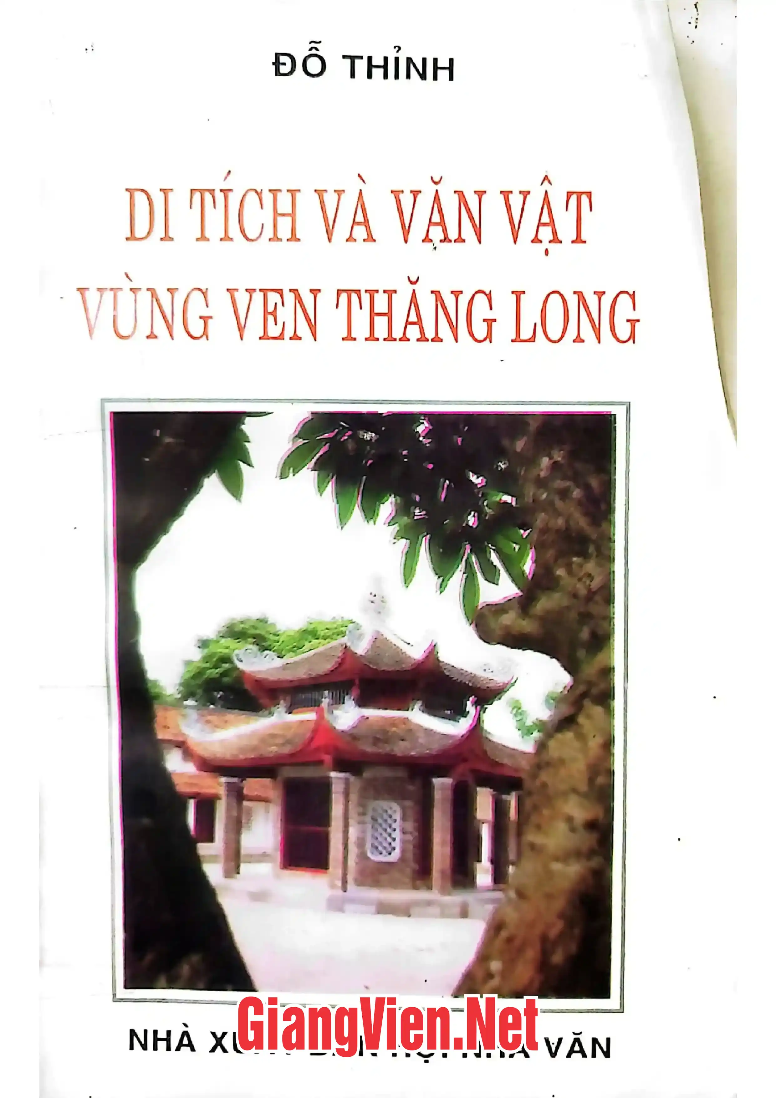 Ảnh bìa của Di tích văn vật vùng ven Thăng Long