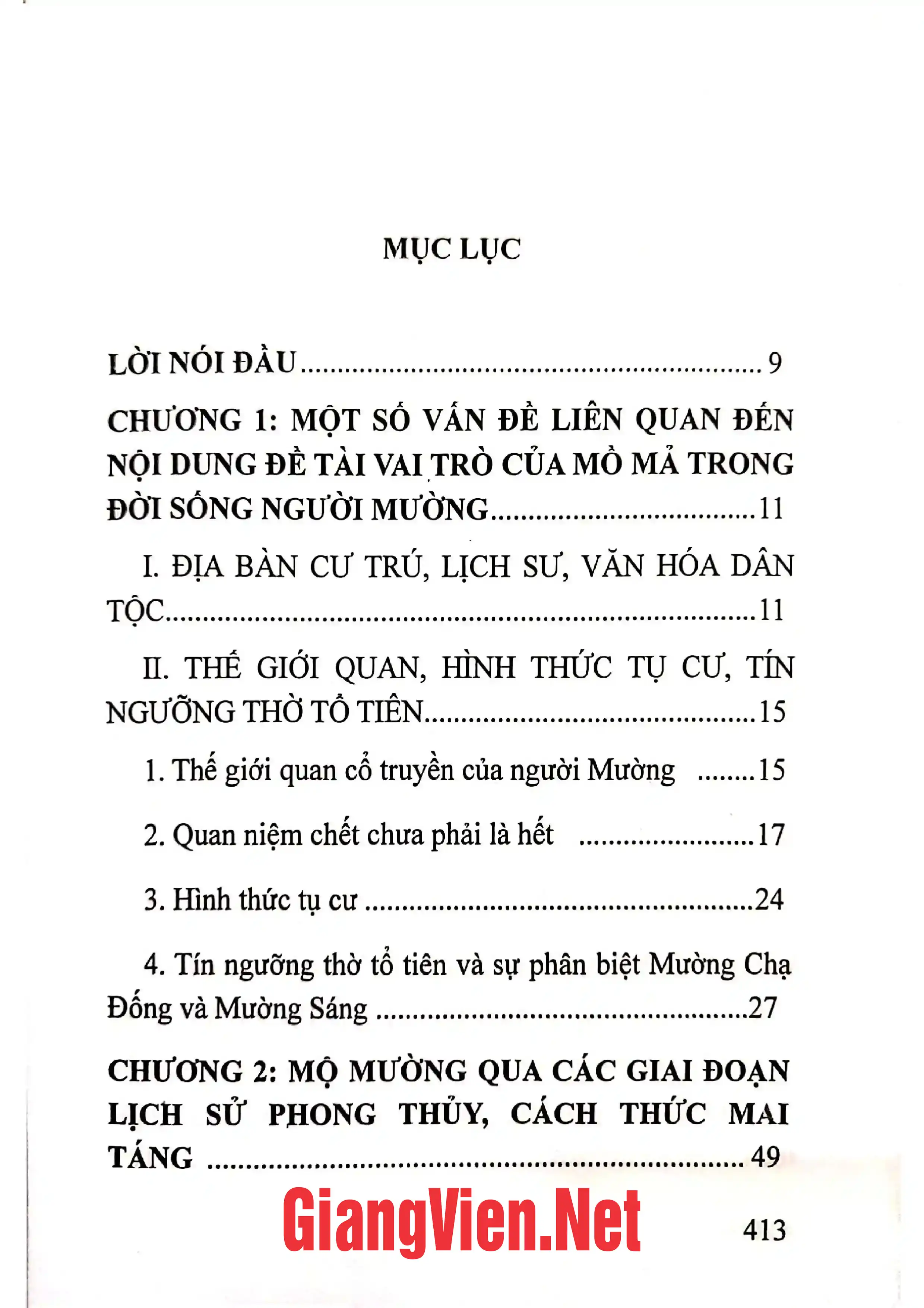 Trang bìa chính thức sách Mộ Mường ở Hòa Bình