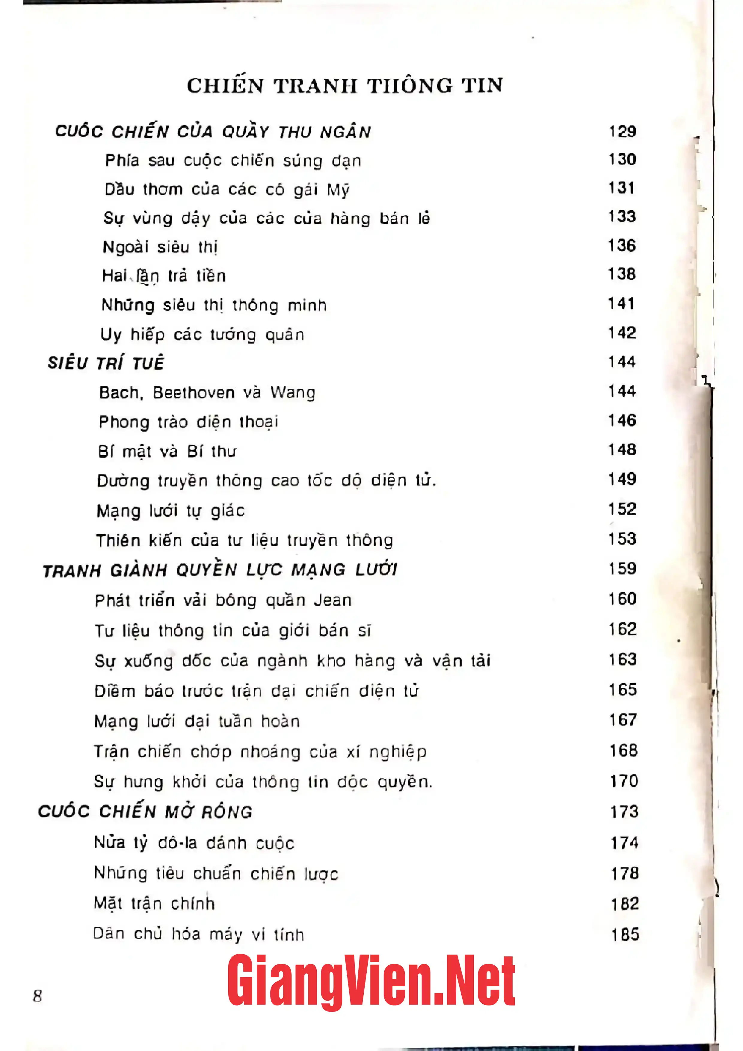 Mục lục chi tiết trang 3 sách Thăng trầm quyền lực, Phần một