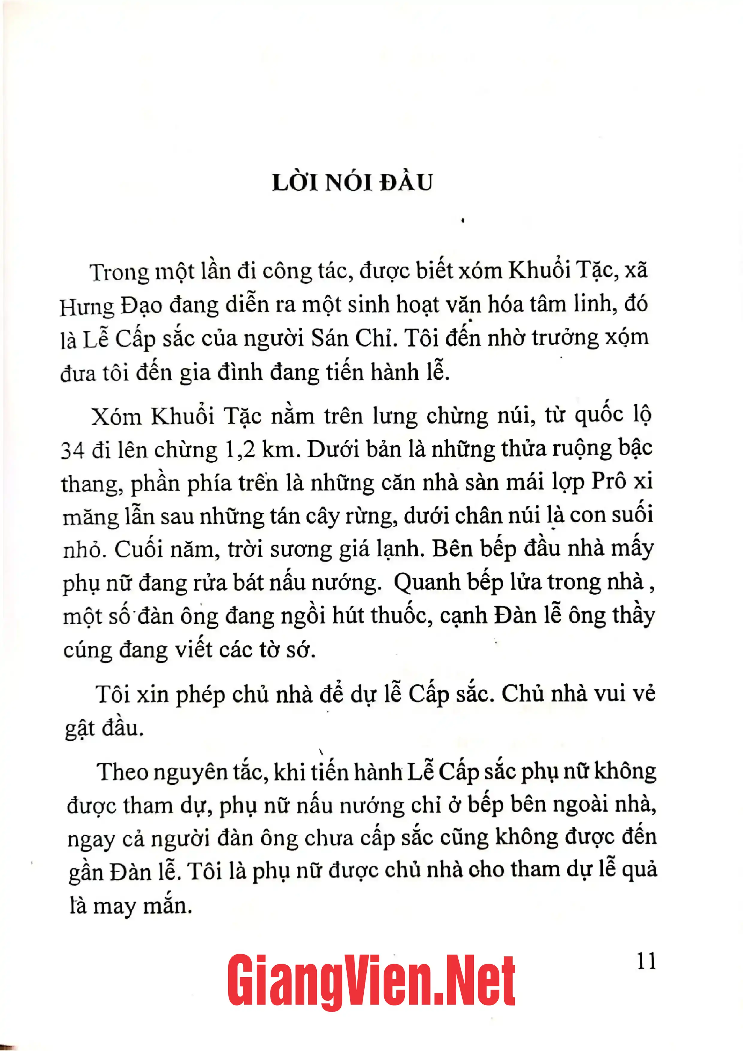 Mục lục chi tiết trang 3 sách Lễ cấp sắc của người Sán Chỉ ở xã Hưng Đạo - huyện Bảo Lạc - tỉnh Cao Bằng