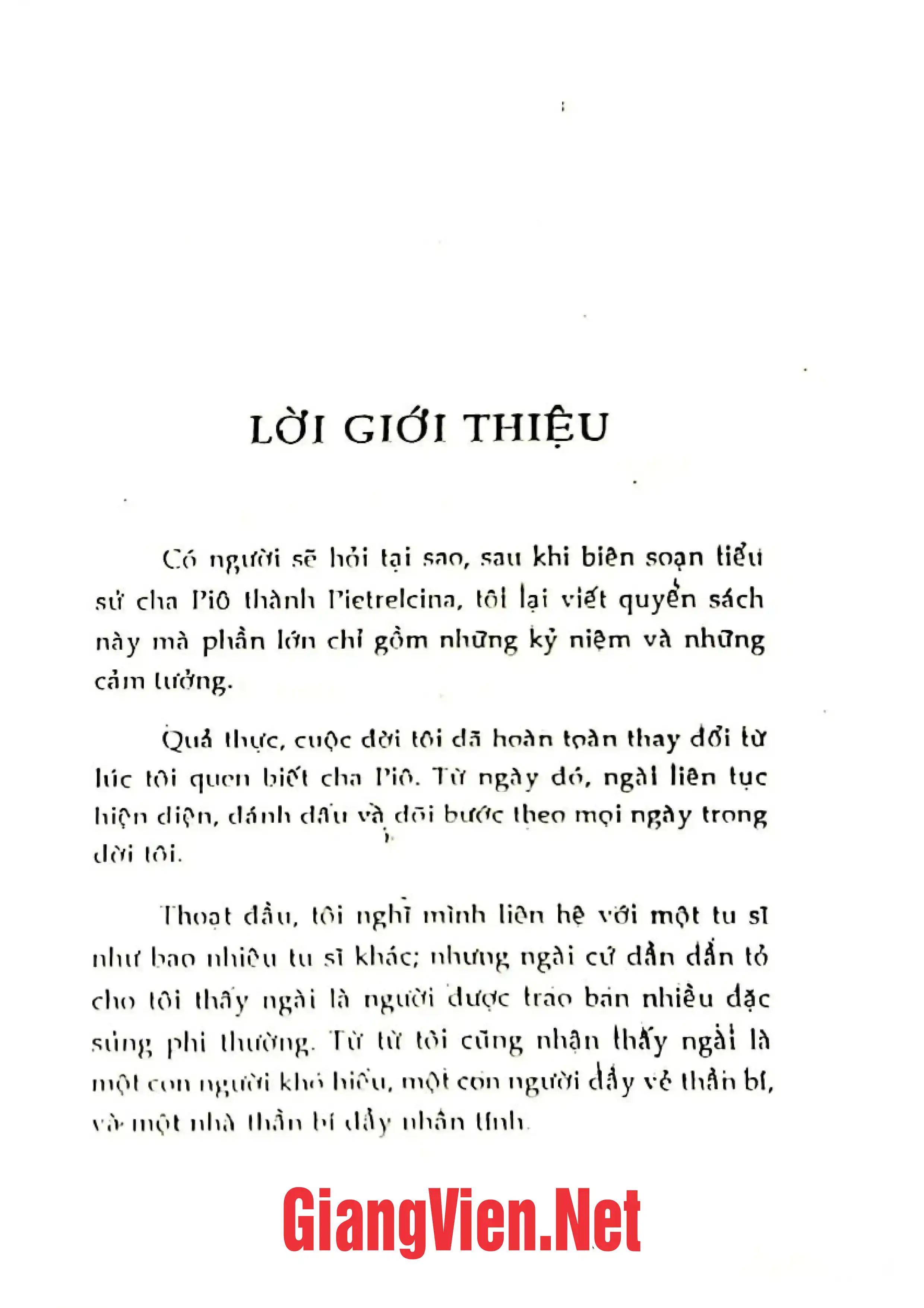 Nội dung mục lục và hình ảnh sách Cha Piô thánh Phan xi cô Assidi của thế kỷ XX - Trang 6