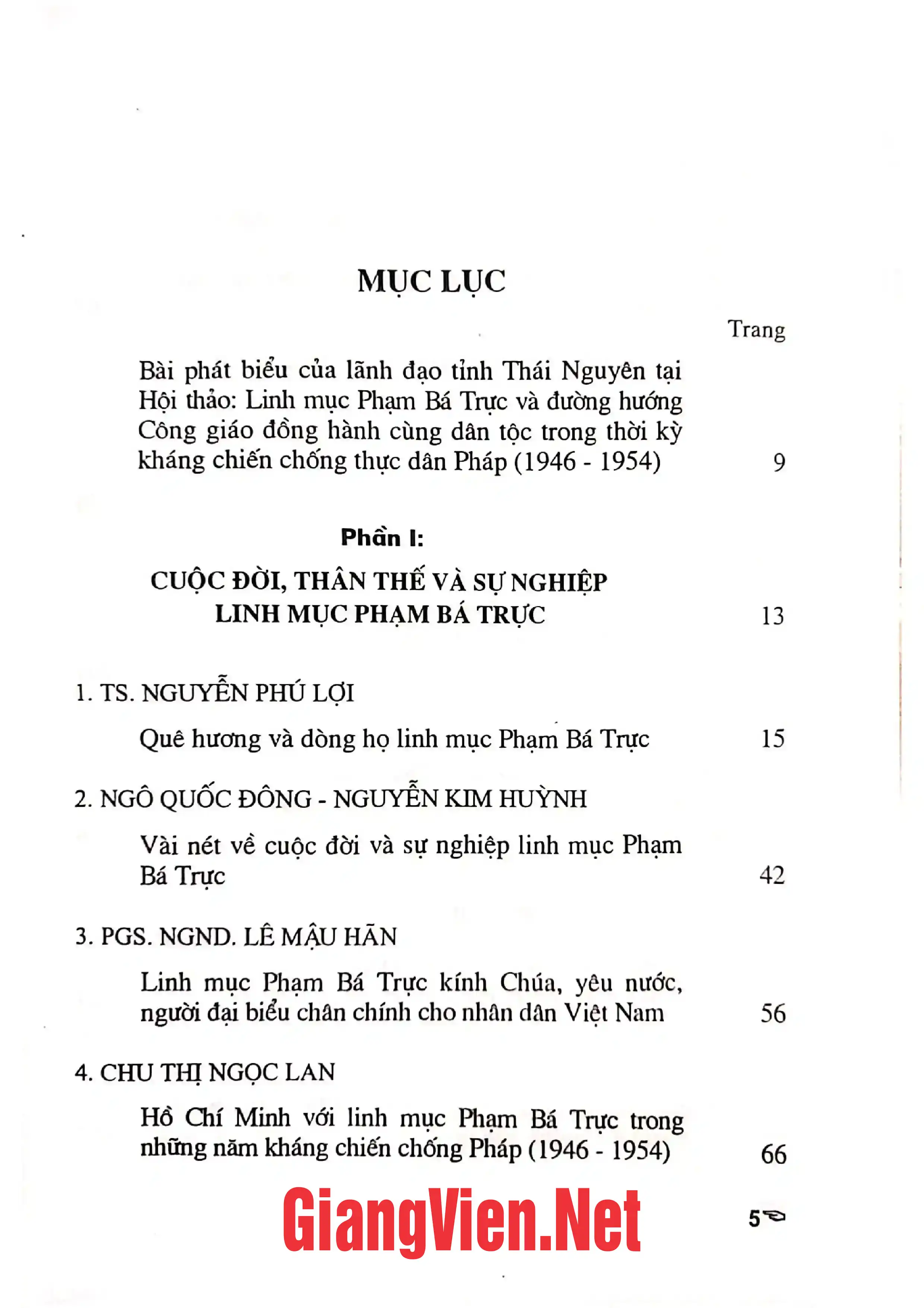 Ảnh minh họa nội dung cuốn sách: Linh mục Phạm Bá Trực và đường hướng Công giáo đồng hành cùng dân tộc trong thời kỳ chống thực dân Pháp 1946 - 1954