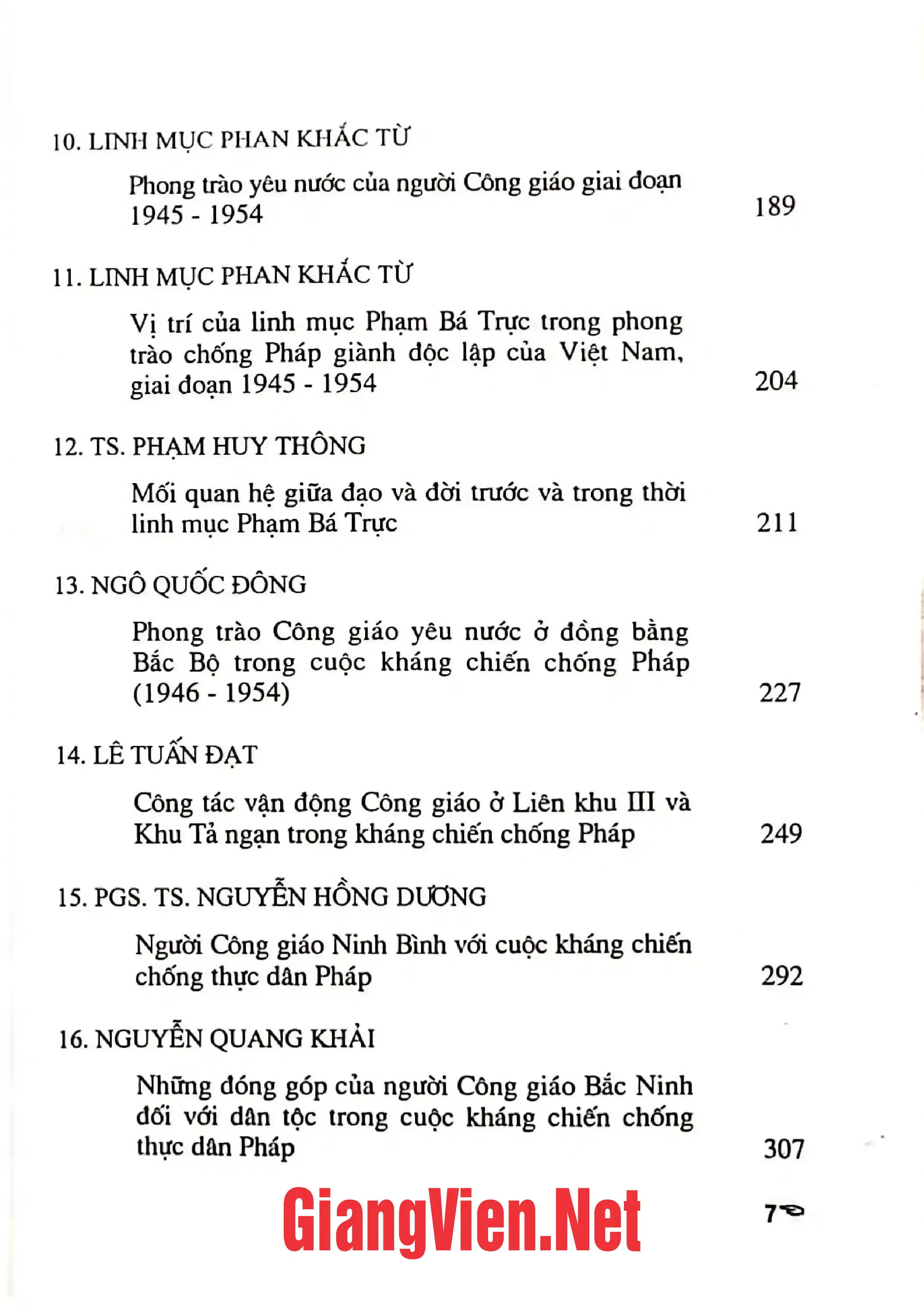 Ảnh minh họa nội dung cuốn sách: Linh mục Phạm Bá Trực và đường hướng Công giáo đồng hành cùng dân tộc trong thời kỳ chống thực dân Pháp 1946 - 1954