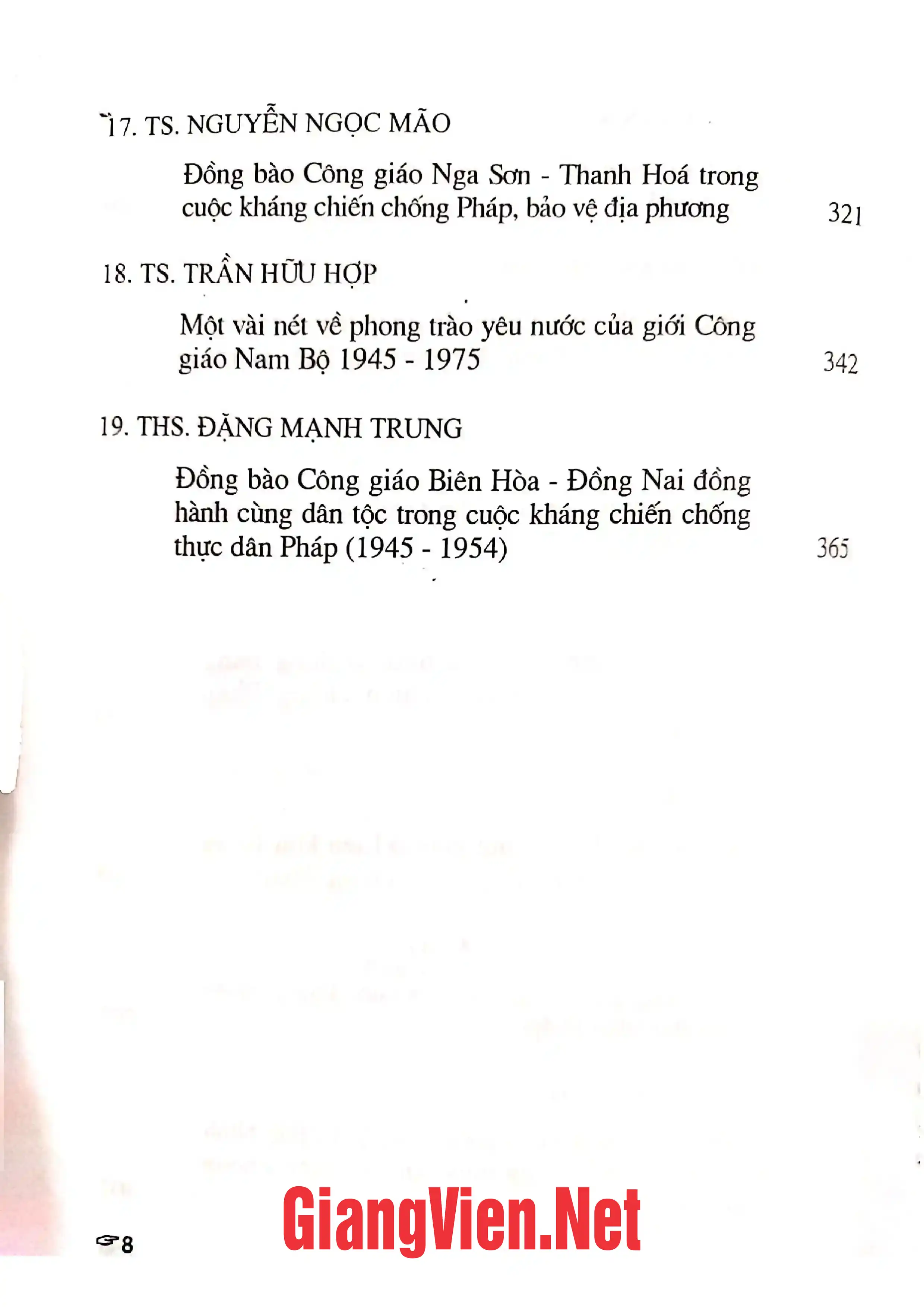 Ảnh minh họa nội dung cuốn sách: Linh mục Phạm Bá Trực và đường hướng Công giáo đồng hành cùng dân tộc trong thời kỳ chống thực dân Pháp 1946 - 1954