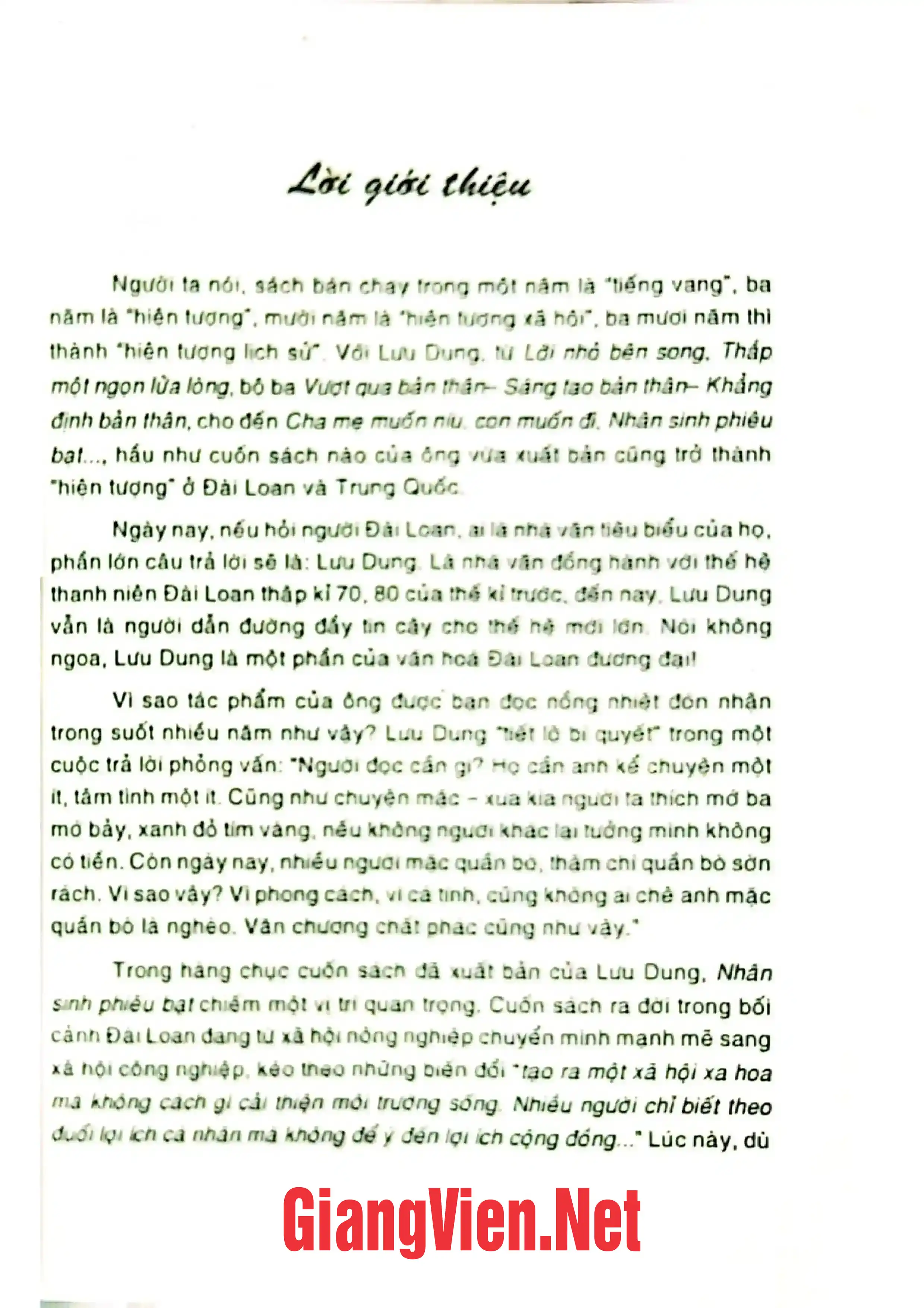 Nội dung trang phụ bản giới thiệu sách Nhân sinh phiêu bạt, Chiêm nghiệm về thân phận con người Sự sống và cái chết