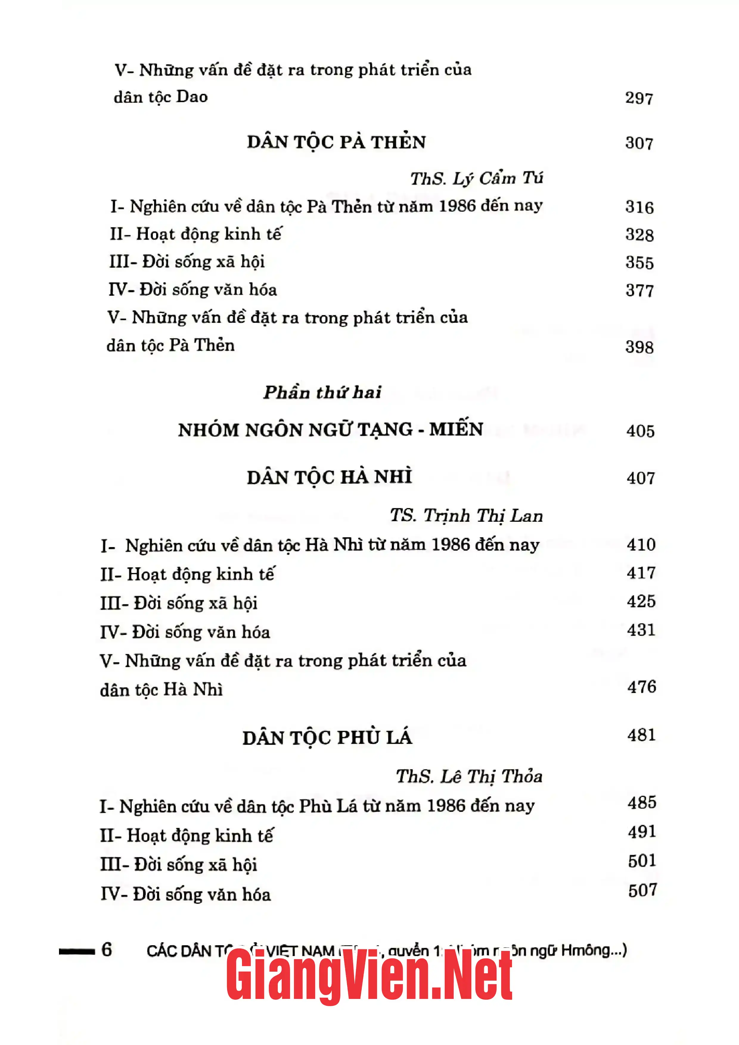 Ảnh minh họa nội dung cuốn sách: Các Dân tộc ở Việt Nam Tập 4 quyển 1 Nhóm ngôn ngữ HMông - Dao và Tạng - Miến
