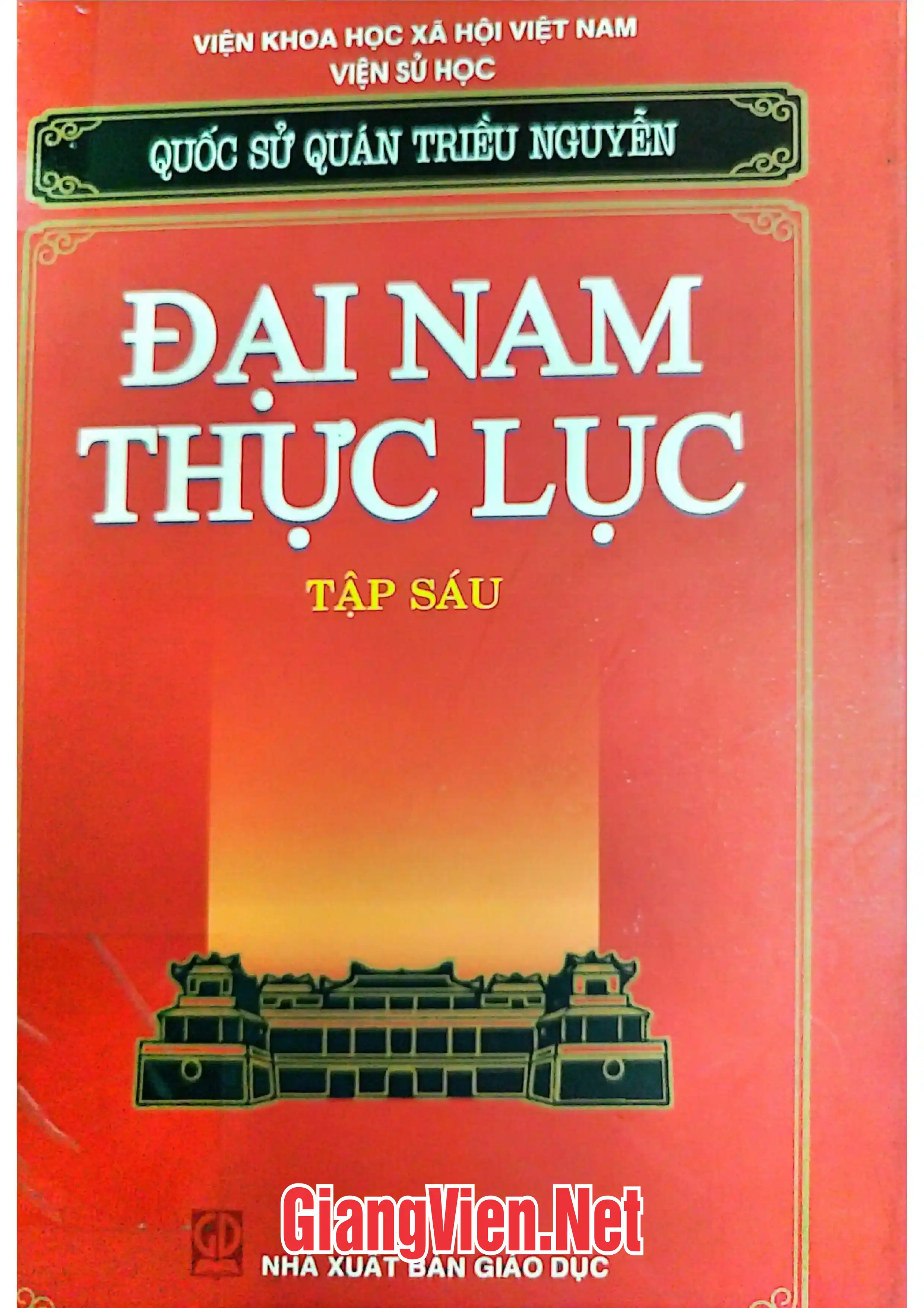 Ảnh bìa của Quốc sử triều Nguyễn. Đại Nam thực lục, Tập 6