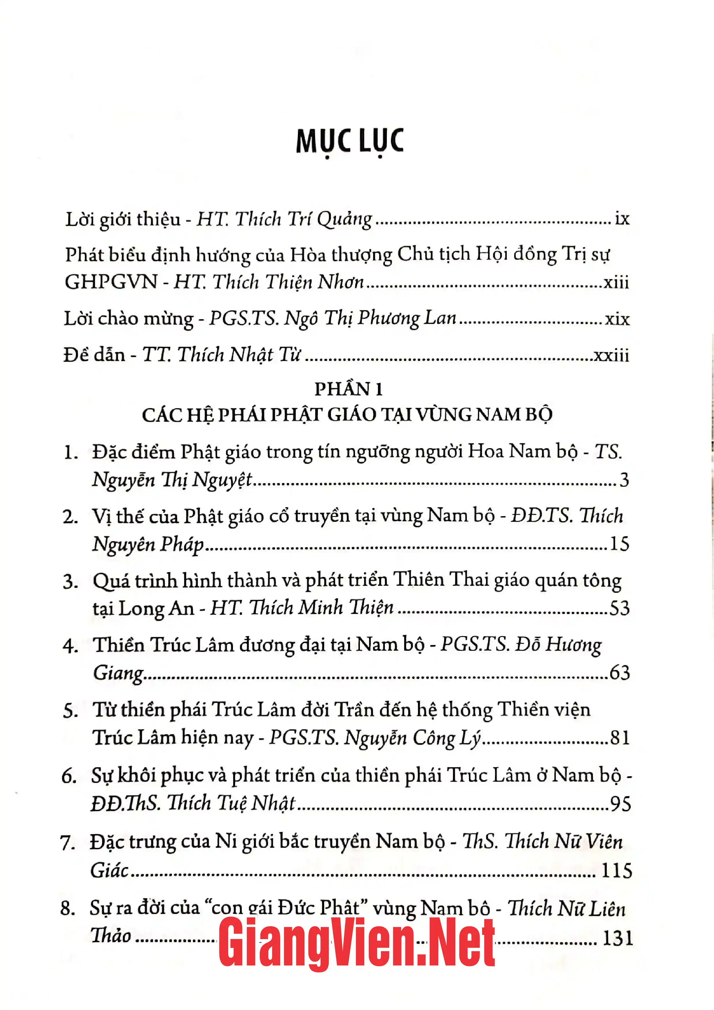 Trang bìa chính thức sách Các hệ phái Phật giáo và tôn giáo mới tại vùng Nam Bộ
