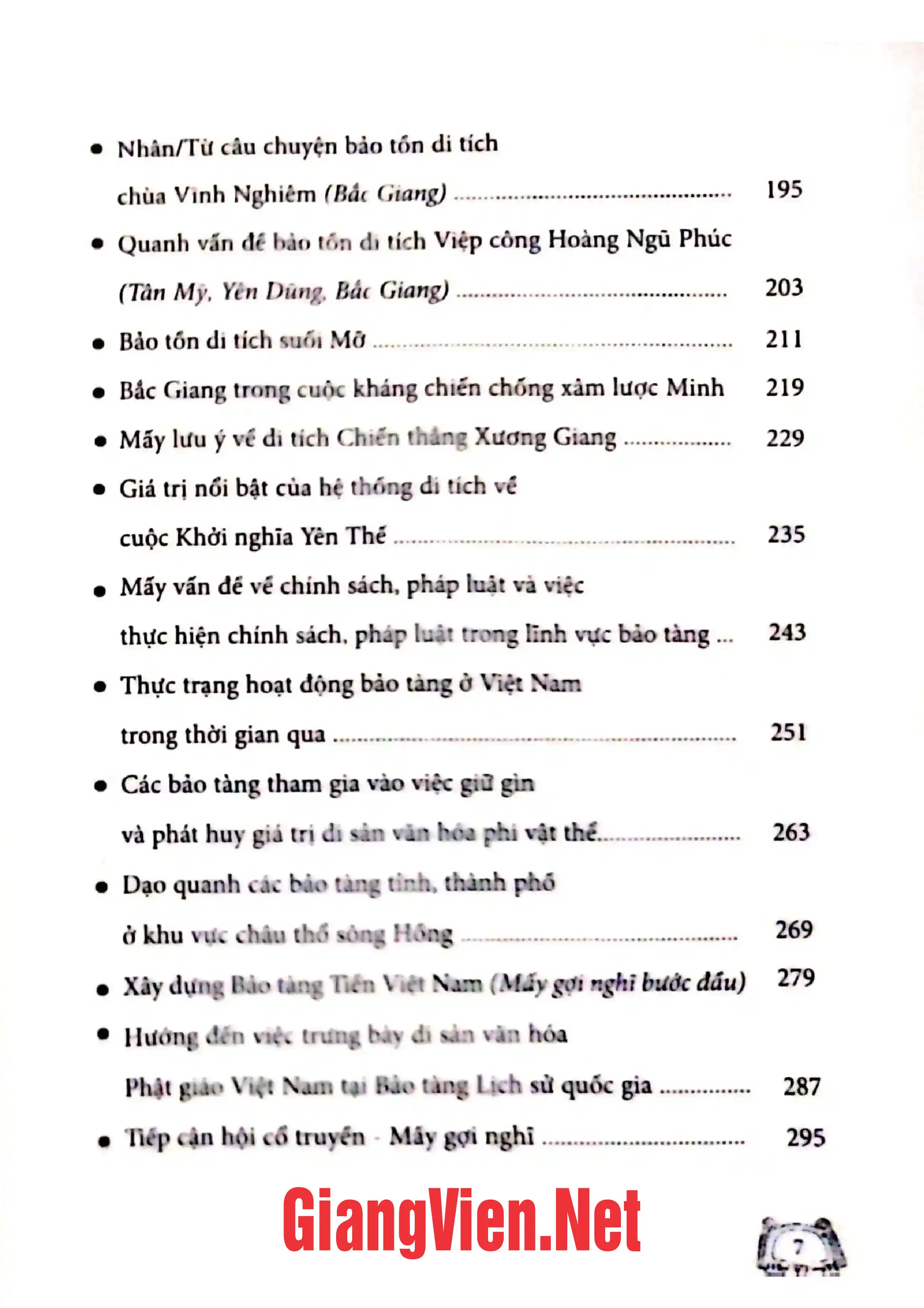 Mục lục chi tiết trang 2 sách Từ một vùng đất cổ