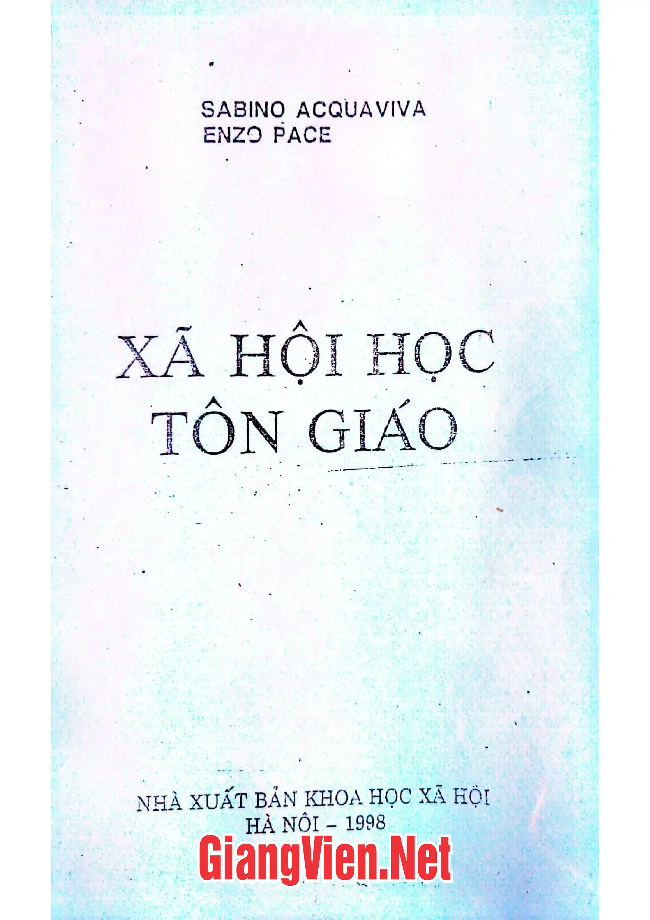 Ảnh bìa của Xã hội học tôn giáo
