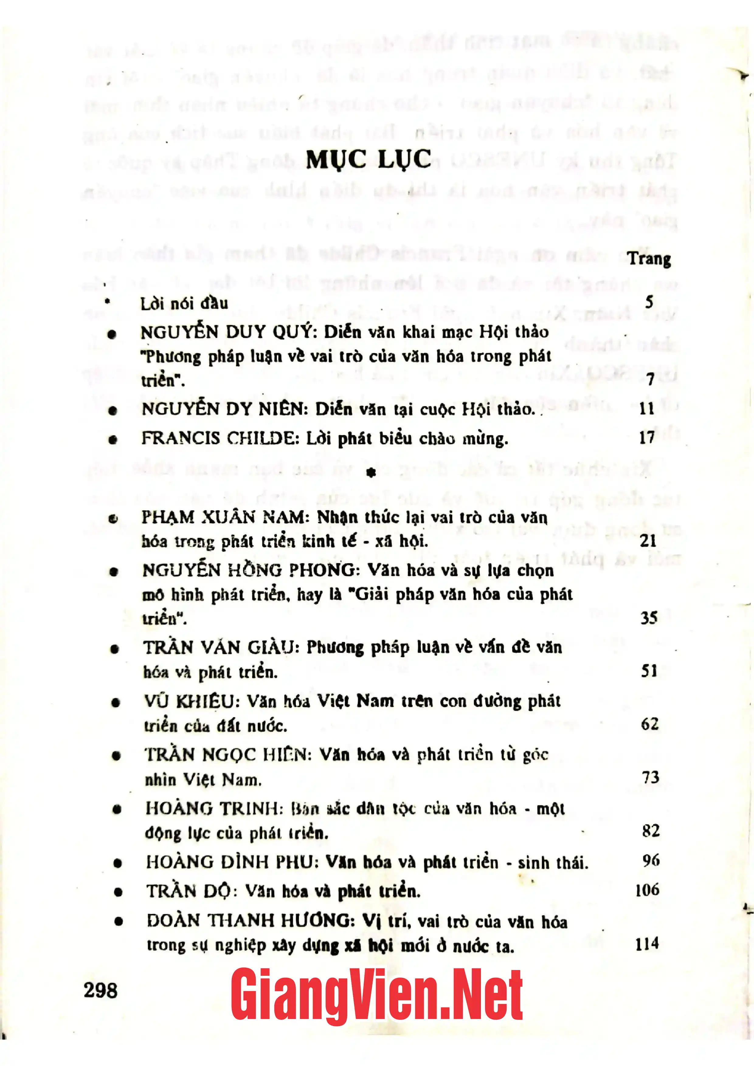 Trang bìa chính thức sách Phương pháp luận về vai trò của văn hoá trong phát triển