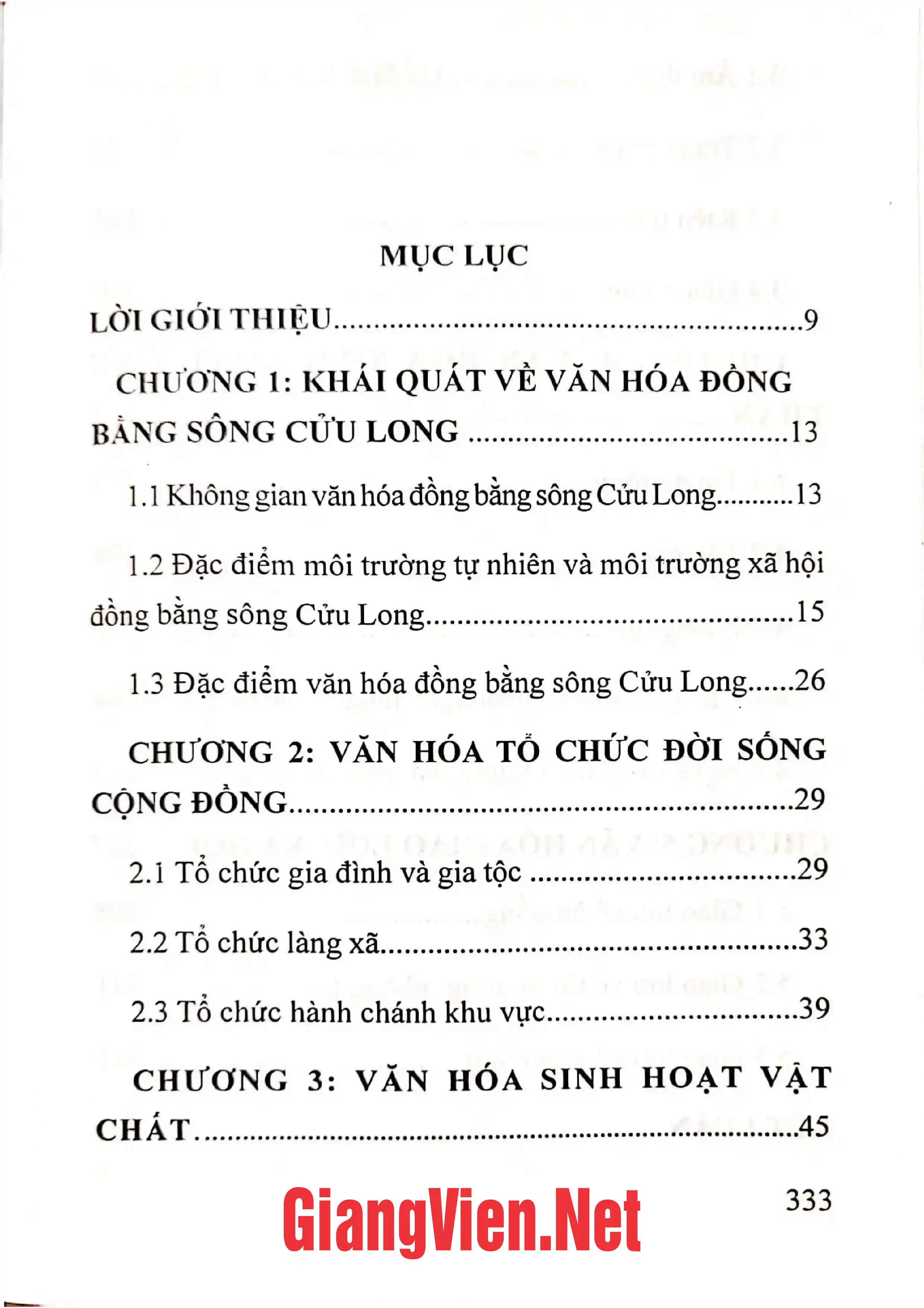 Trang bìa chính thức sách Đặc điểm văn hóa đồng bằng sông Cửu Long