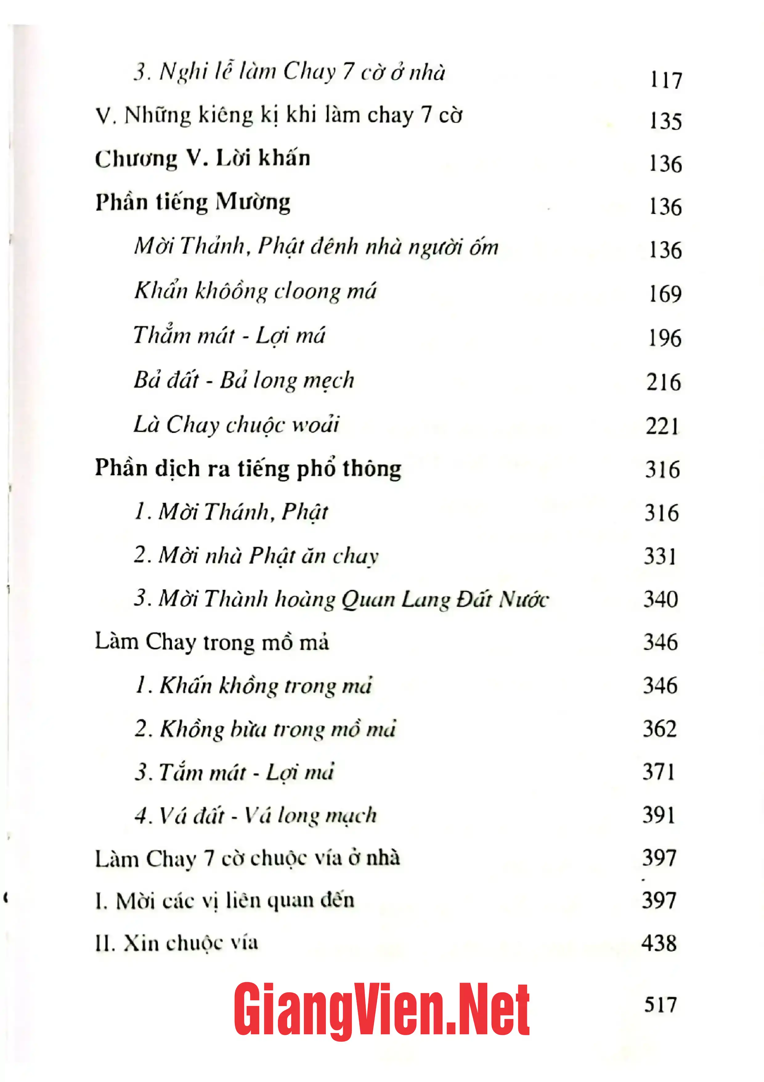 Mục lục chi tiết trang 3 sách Góp phần nghiên cứu Lịch sử Văn hóa Việt Nam