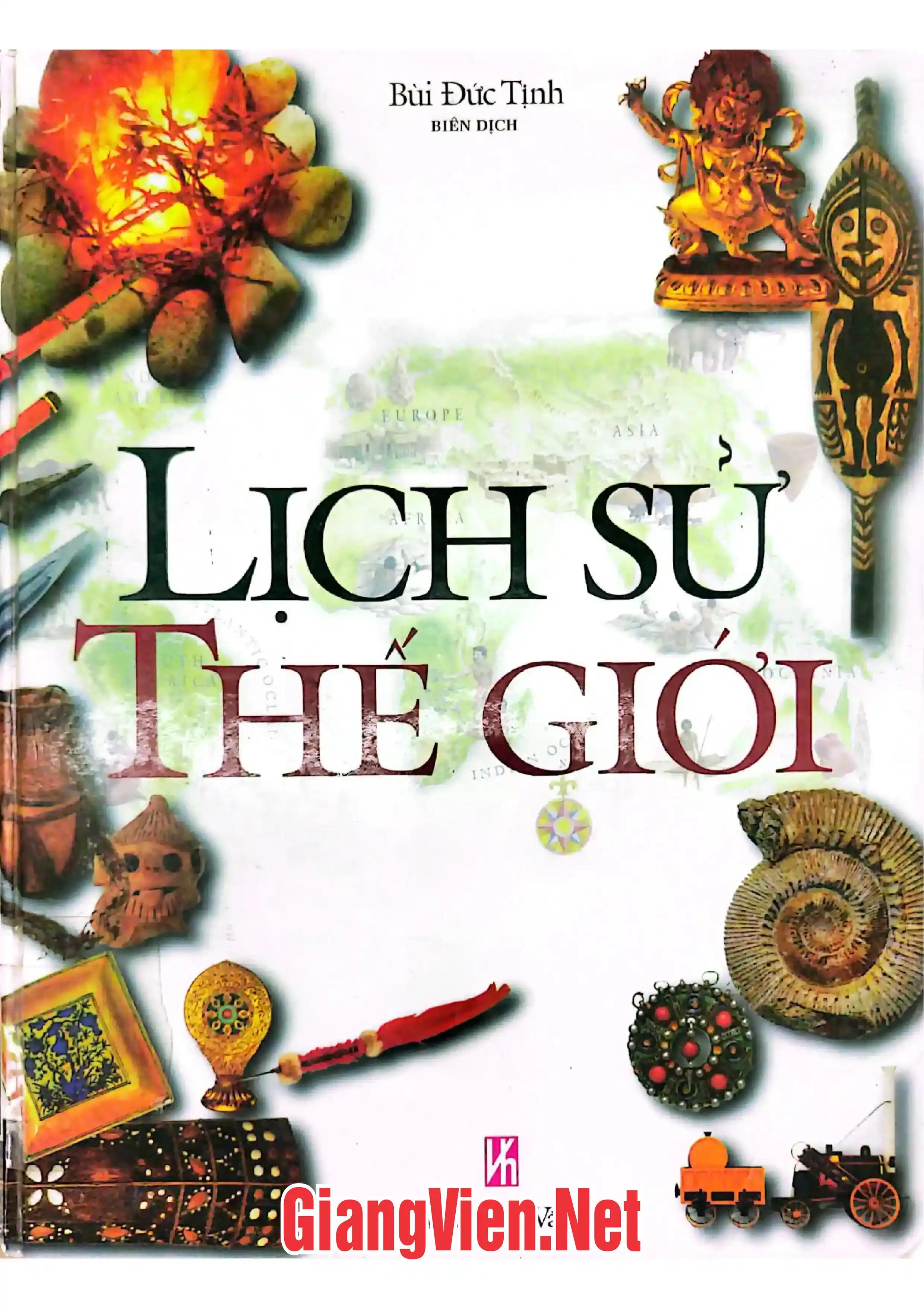 Ảnh bìa của Lịch sử thế giới, Từ 570 triệu năm trước đến 1990 sau công nguyên trình bày bằng những hình ảnh cụ thể