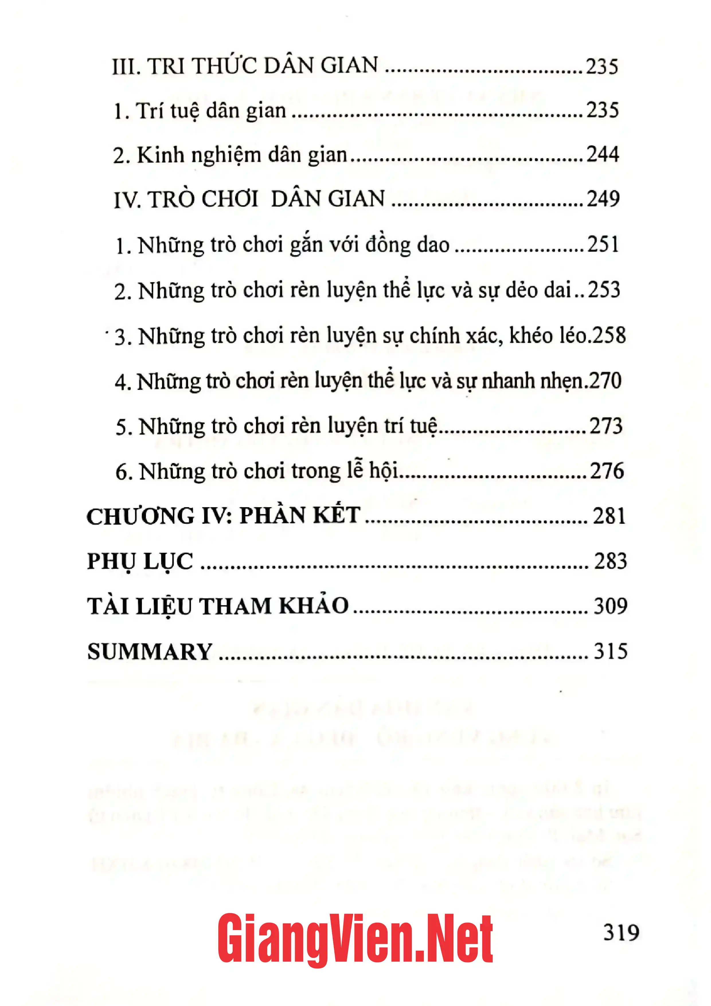 Mục lục chi tiết trang 2 sách Văn hóa dân gian vùng Vũng Rô - Đèo Cả - Đá Bia