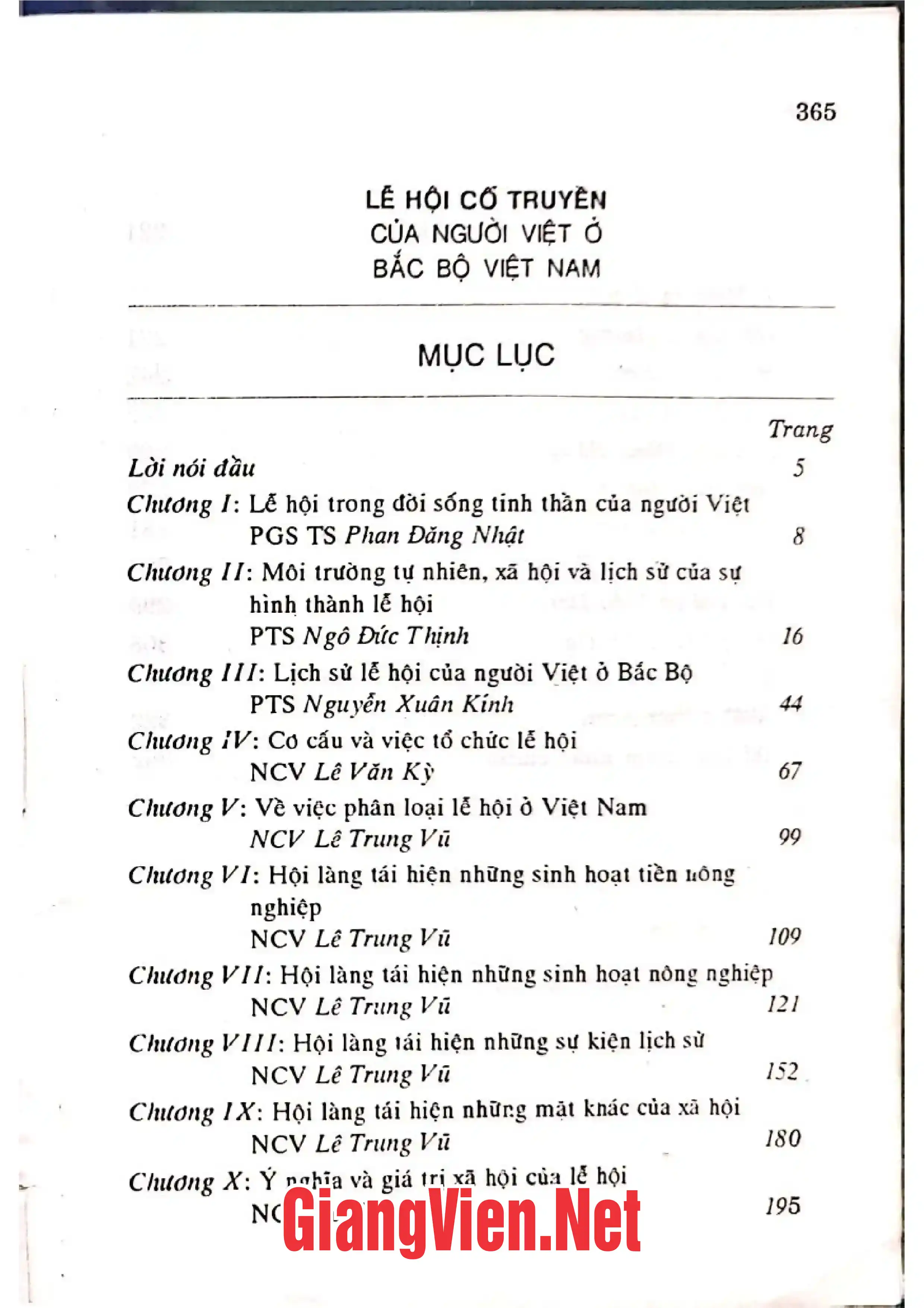 Trang bìa chính thức sách Lễ hội cổ truyền