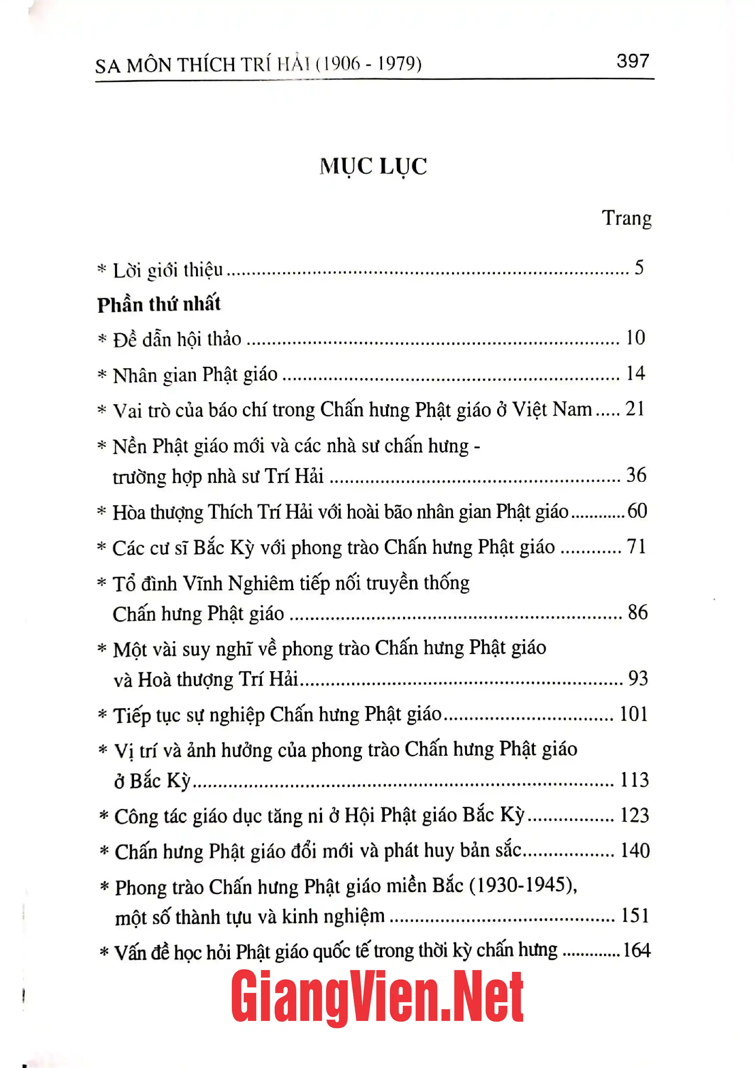 Trang bìa chính thức sách Sa môn Thích Trí Hải 1906-1979