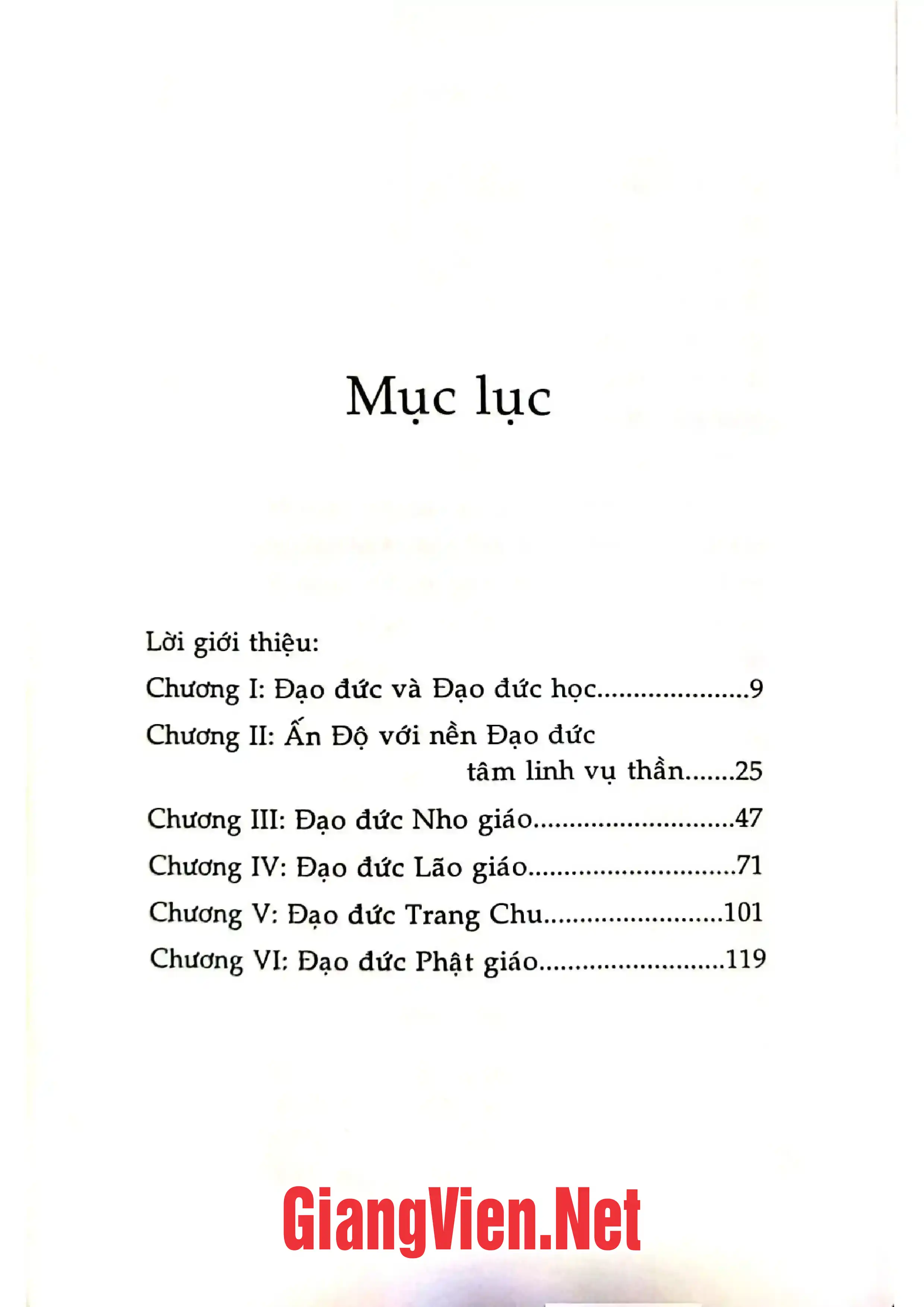 Trang bìa chính thức sách Đạo đức học Phương Đông