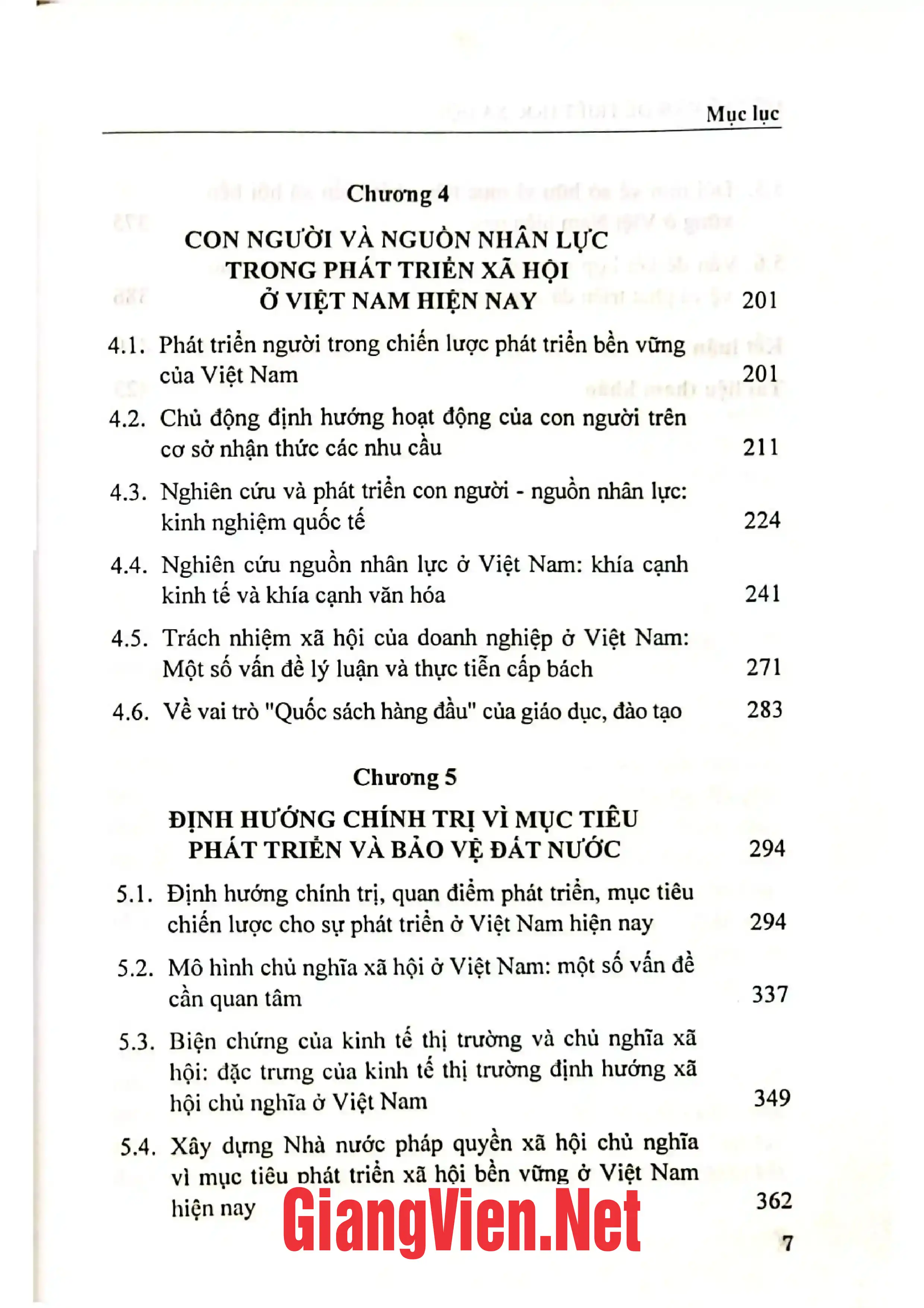 Mục lục chi tiết trang 2 sách Một số vấn đề triết học xã hội ở Việt Nam hiện nay