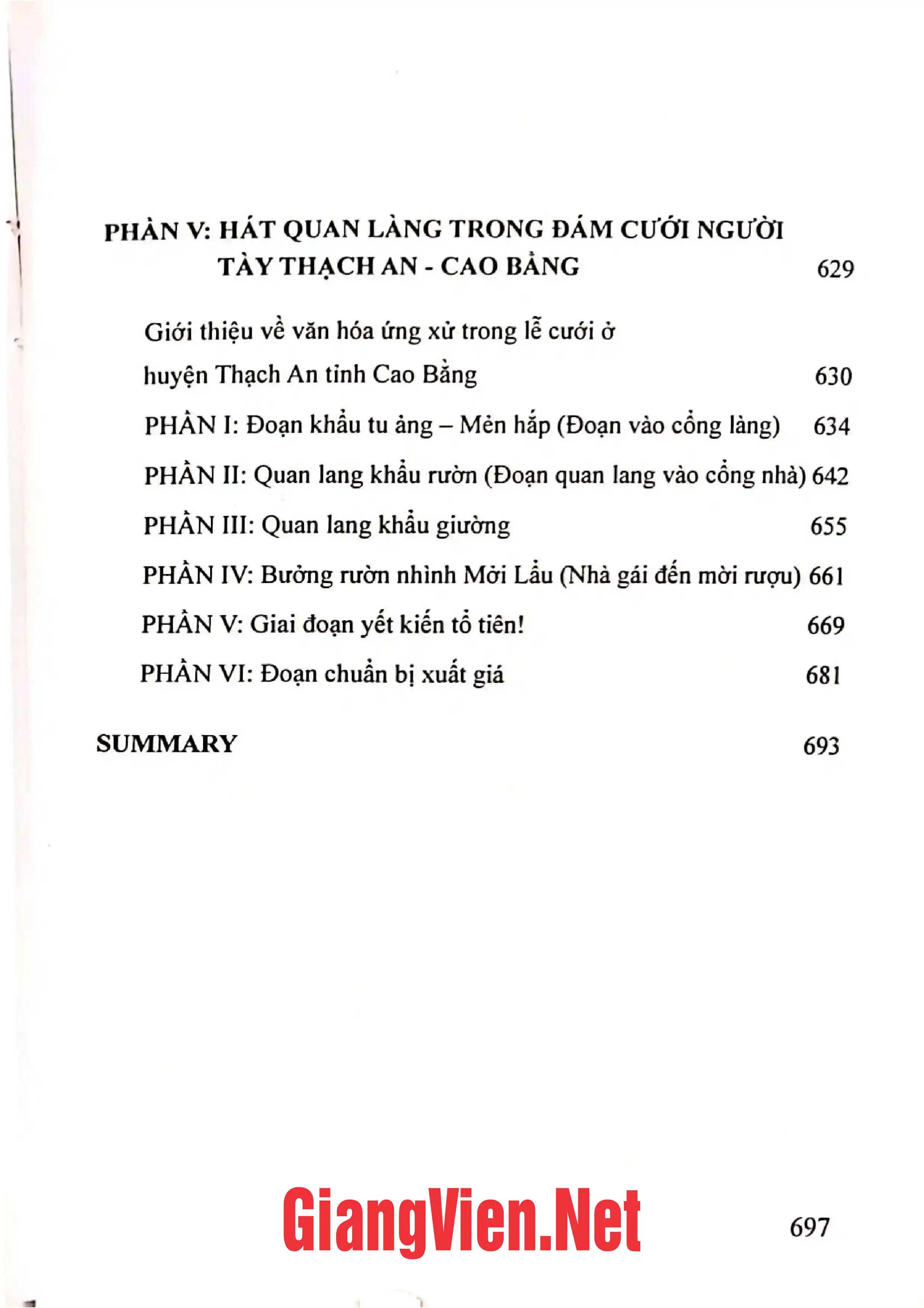 Mục lục chi tiết trang 2 sách Nghi lễ dân gian một số dân tộc thiểu số Việt Nam