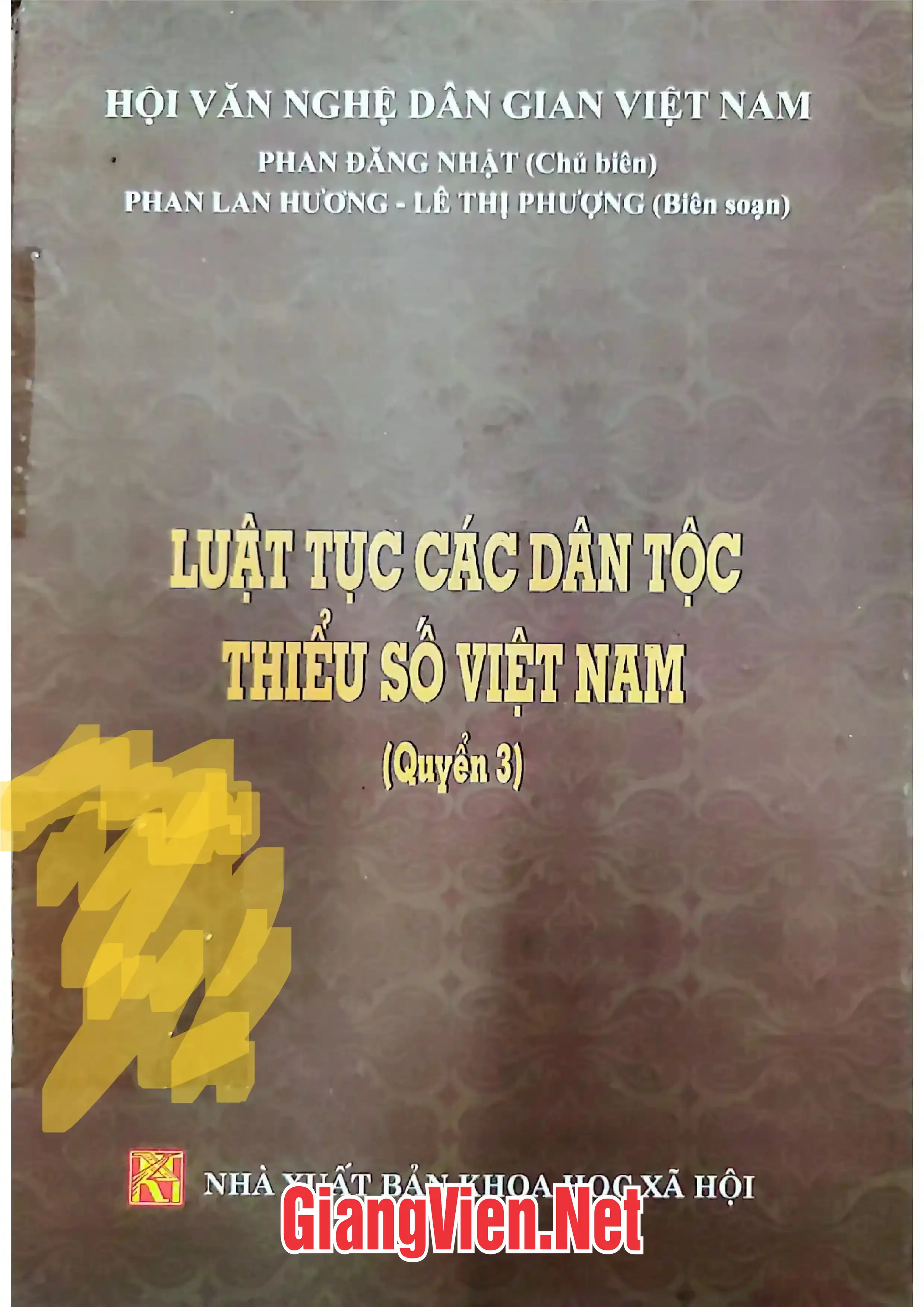 Ảnh bìa của Luật tục các dân tộc thiểu số Việt Nam Quyển 3