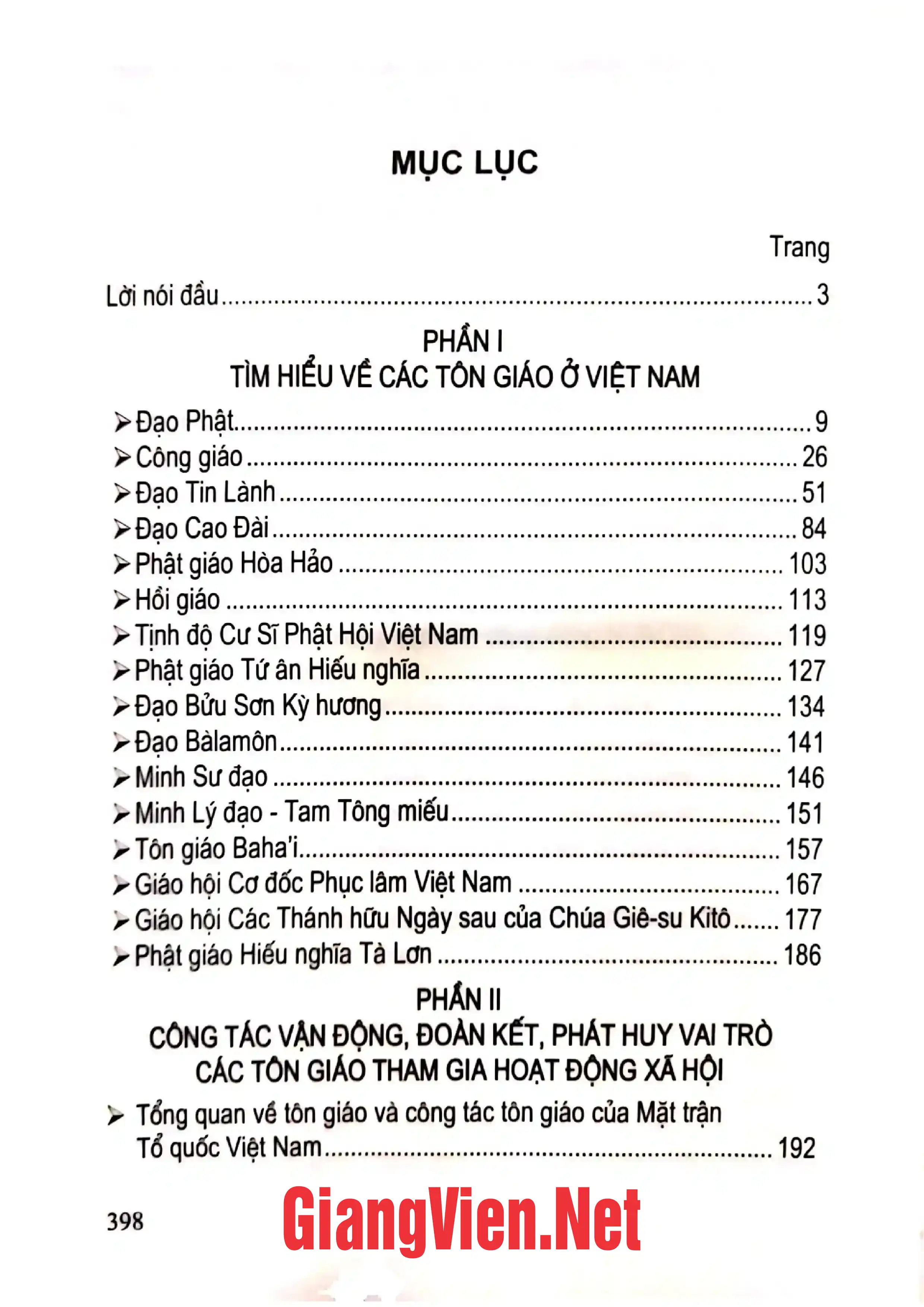 Trang bìa chính thức sách Tìm hiểu về các tôn giáo ở Việt Nam hiện nay