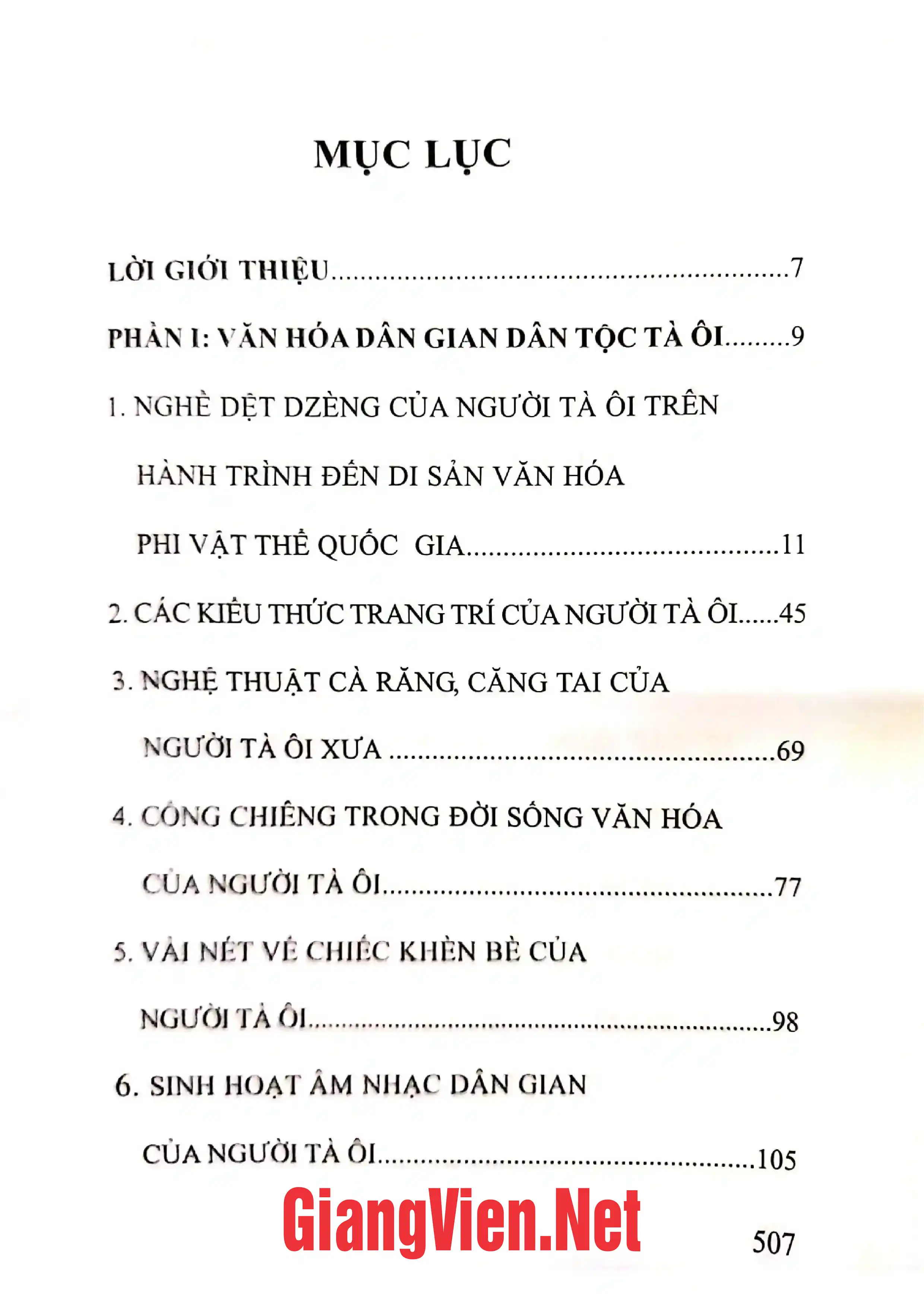 Trang bìa chính thức sách Tìm hiểu về văn hóa dân gian dân tộc Tà Ôi