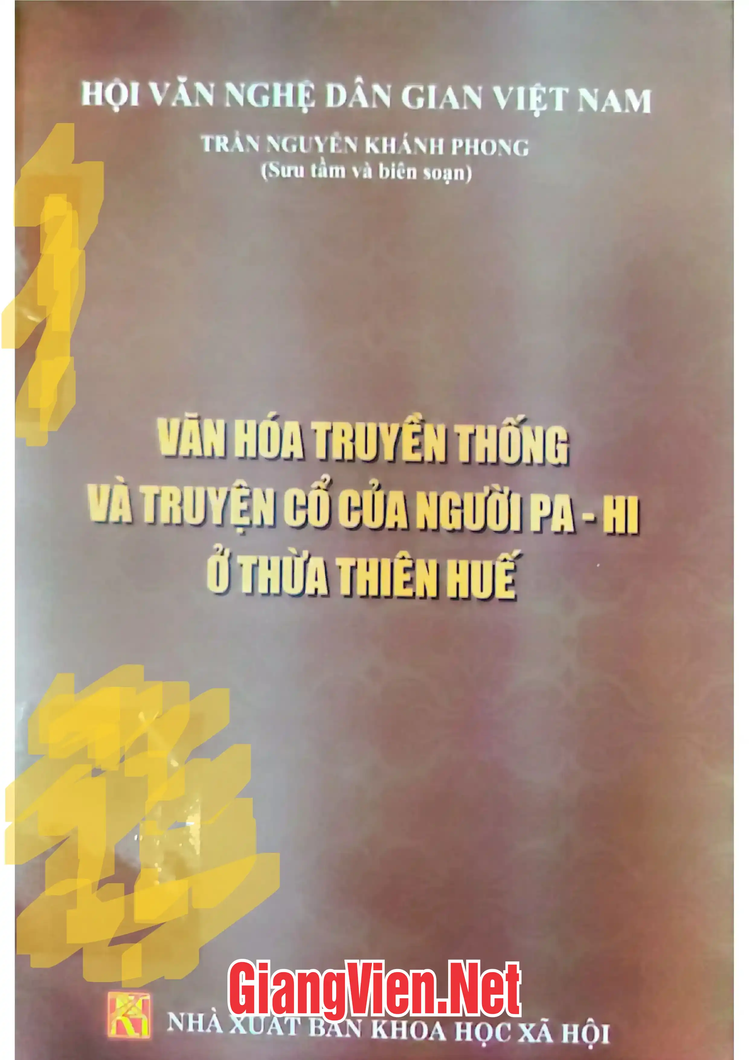 Ảnh bìa của Văn hóa truyền thống và truyện cổ của người Pa-Hi ở Thừa Thiên Huế
