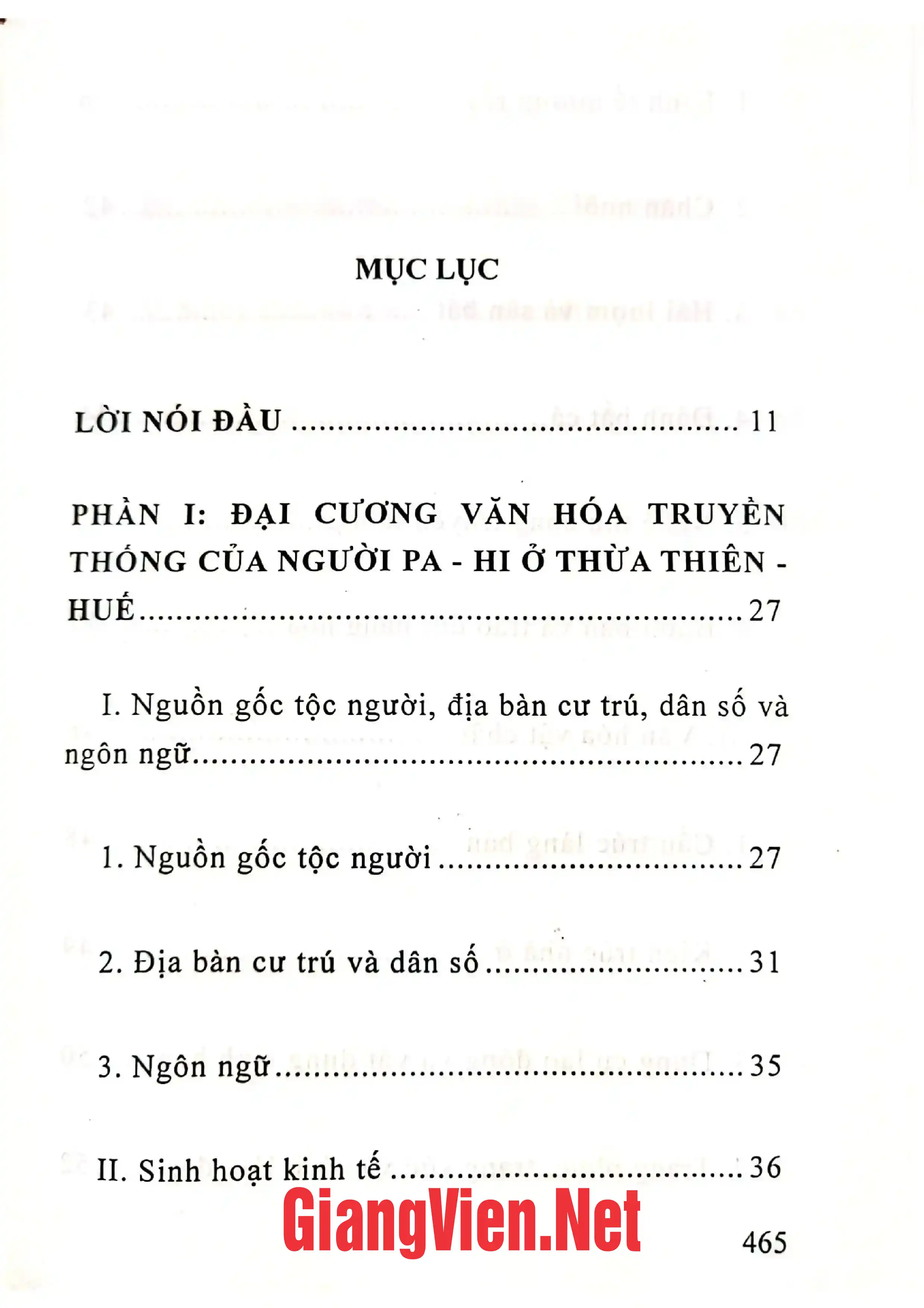 Trang bìa chính thức sách Văn hóa truyền thống và truyện cổ của người Pa-Hi ở Thừa Thiên Huế