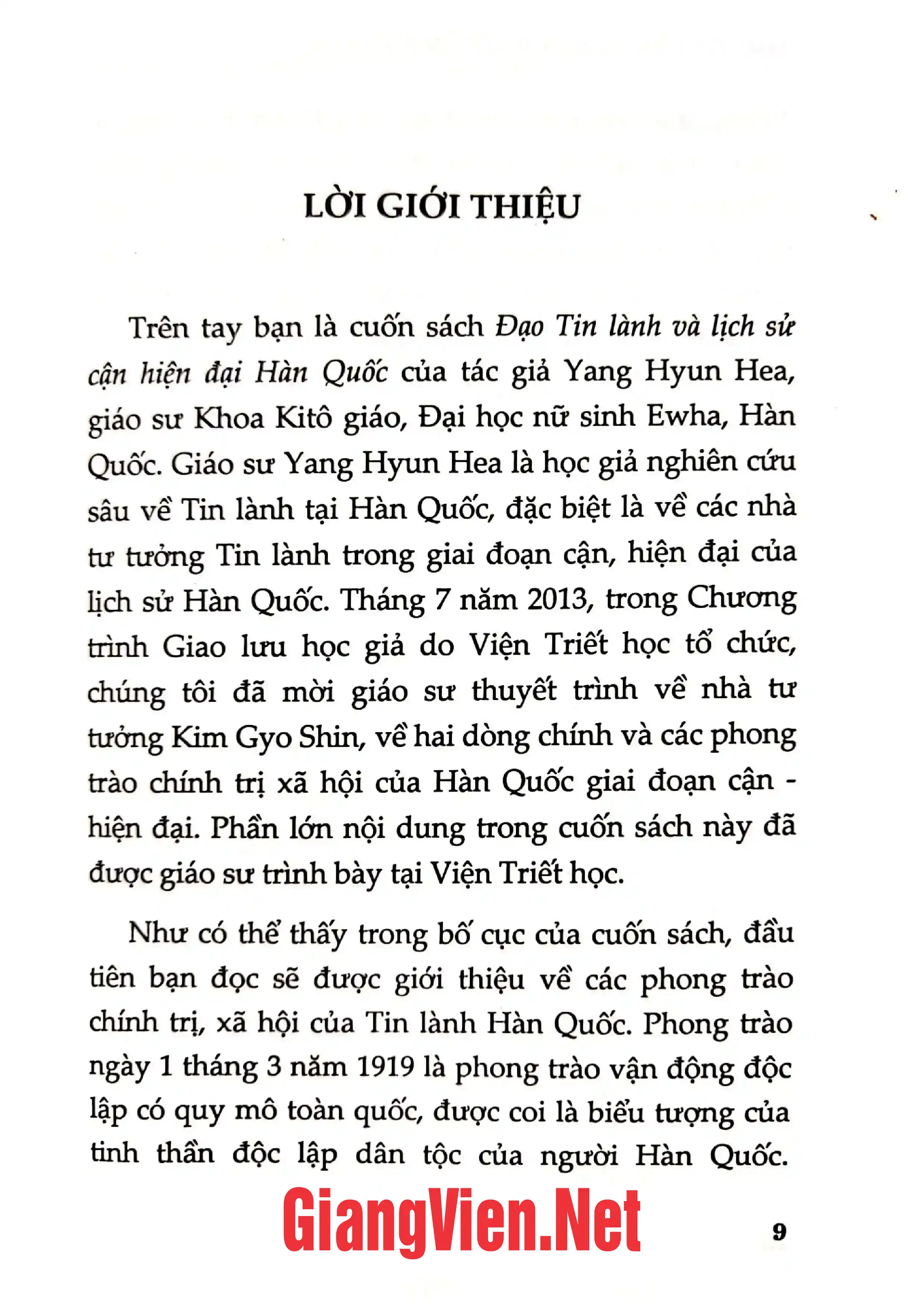 Ảnh minh họa nội dung cuốn sách: Đạo Tin Lành và lịch sử cận hiện đại Hàn Quốc