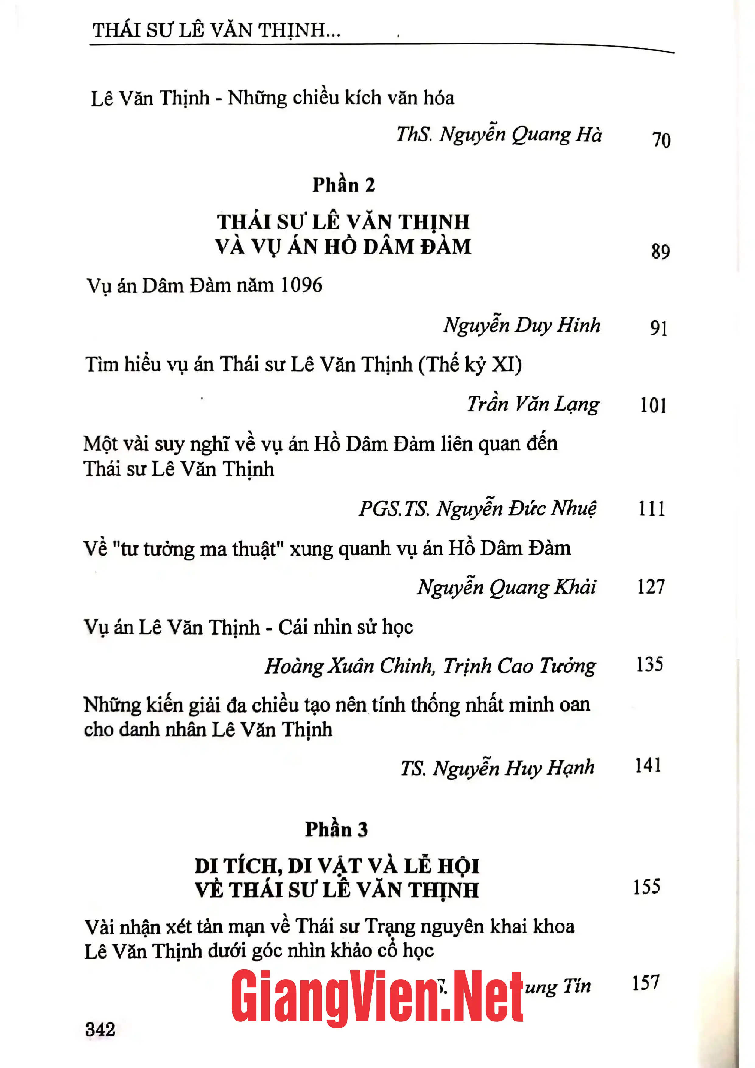Mục lục chi tiết trang 1 sách Thái sư Lê Văn Thịnh 1950 - 1096 cuộc đời và thời đại