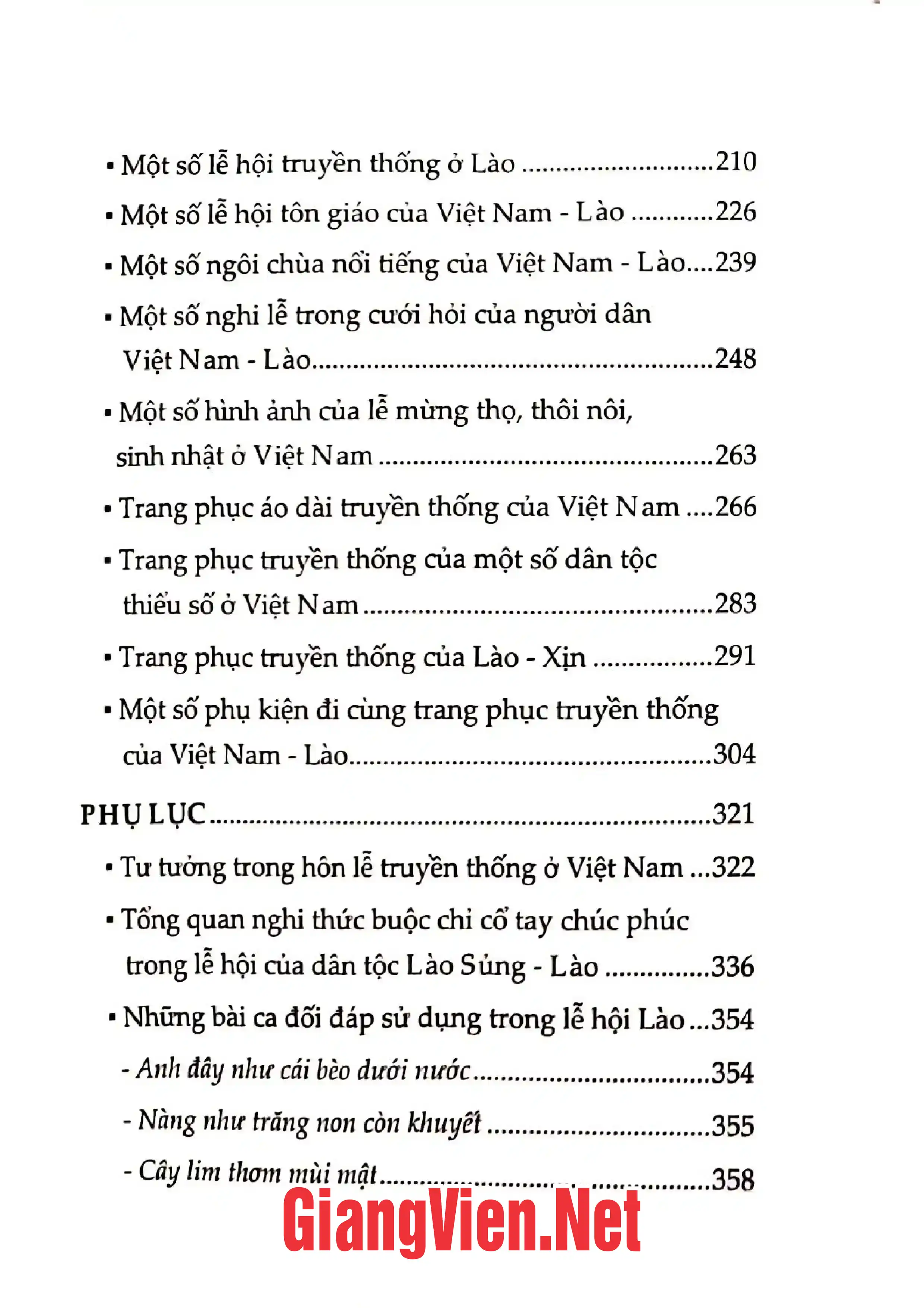 Mục lục chi tiết trang 3 sách Lời ca Xên Mường của người Thái Đen vùng Mường La, quyển 2