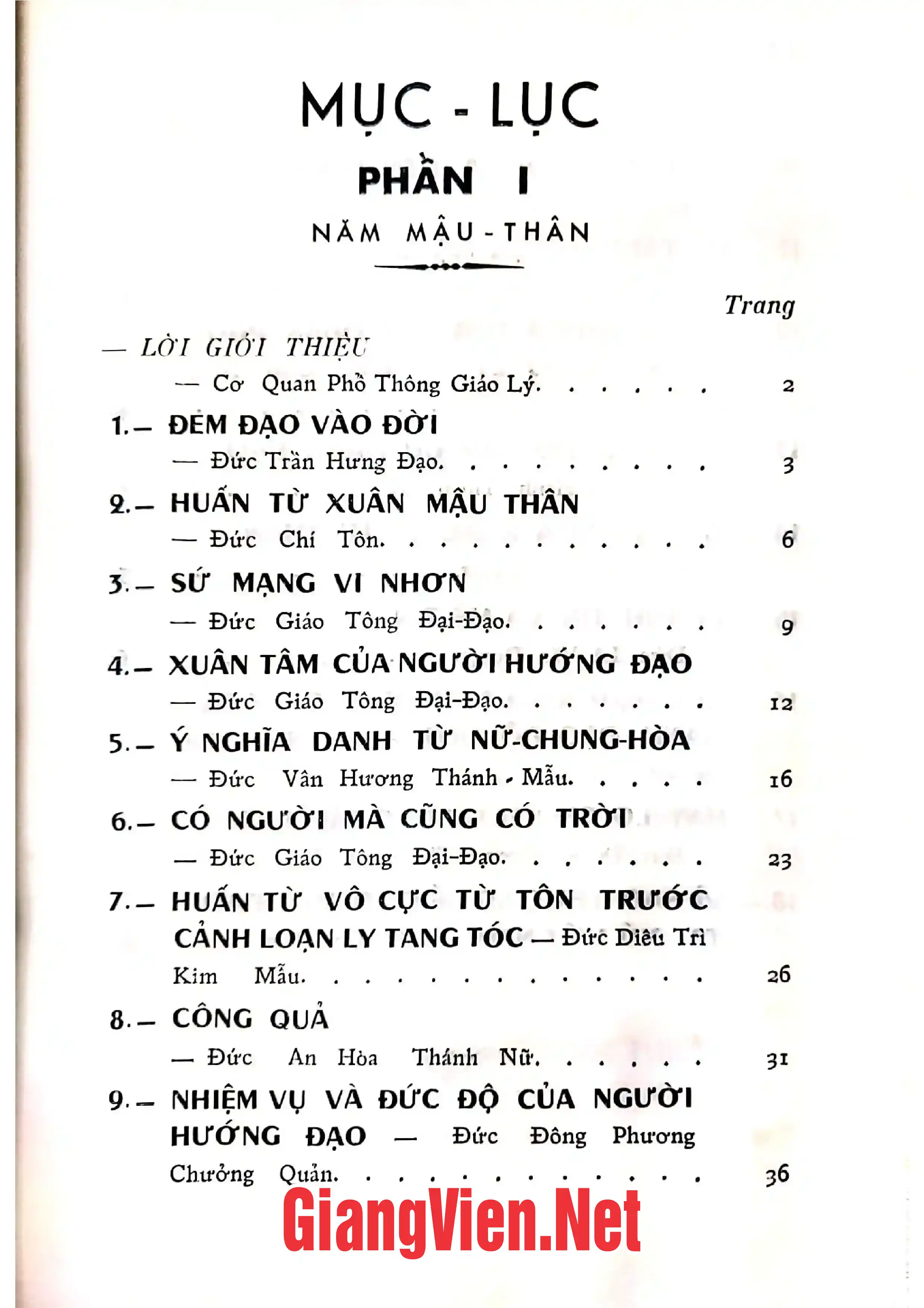 Trang bìa chính thức sách Thánh giáo sưu tập năm mậu thân và kỷ dậu 1968 1969
