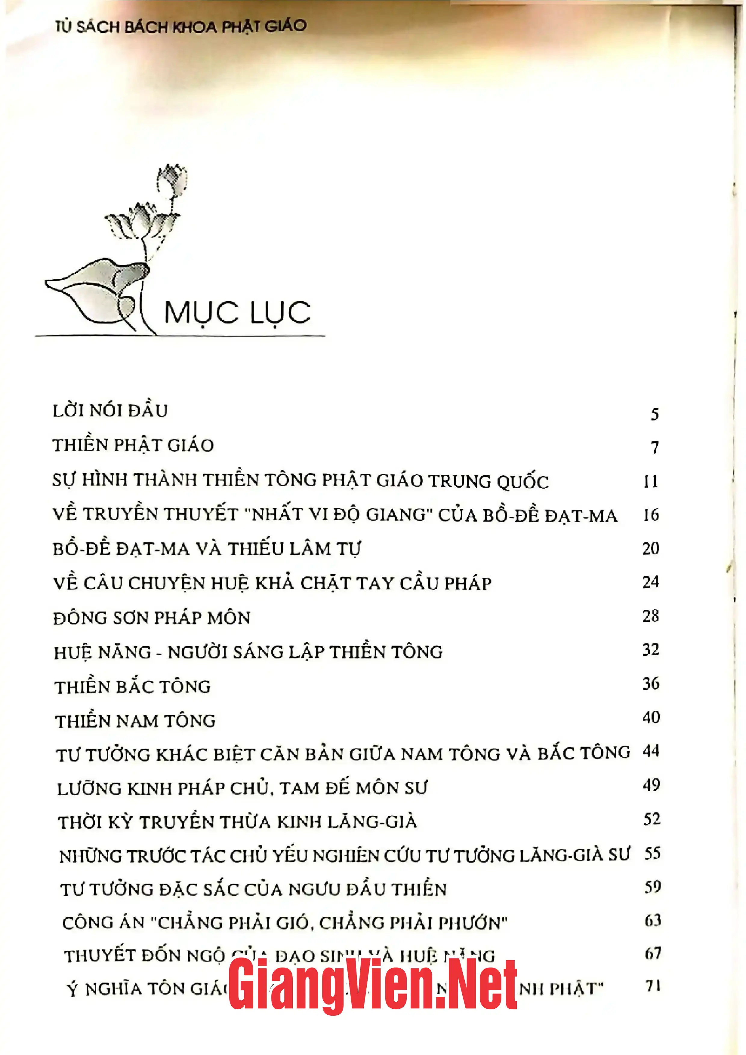 Trang bìa chính thức sách Thiền tông Phật giáo