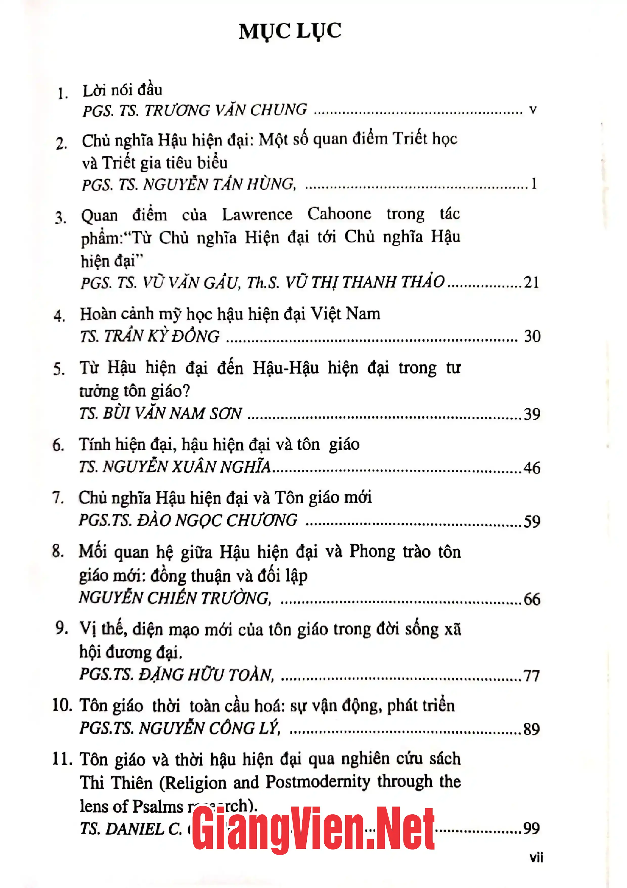 Trang bìa chính thức sách Chủ nghĩa hậu hiện đại và phong trào tôn giáo mới ở Việt Nam và thế giới.
